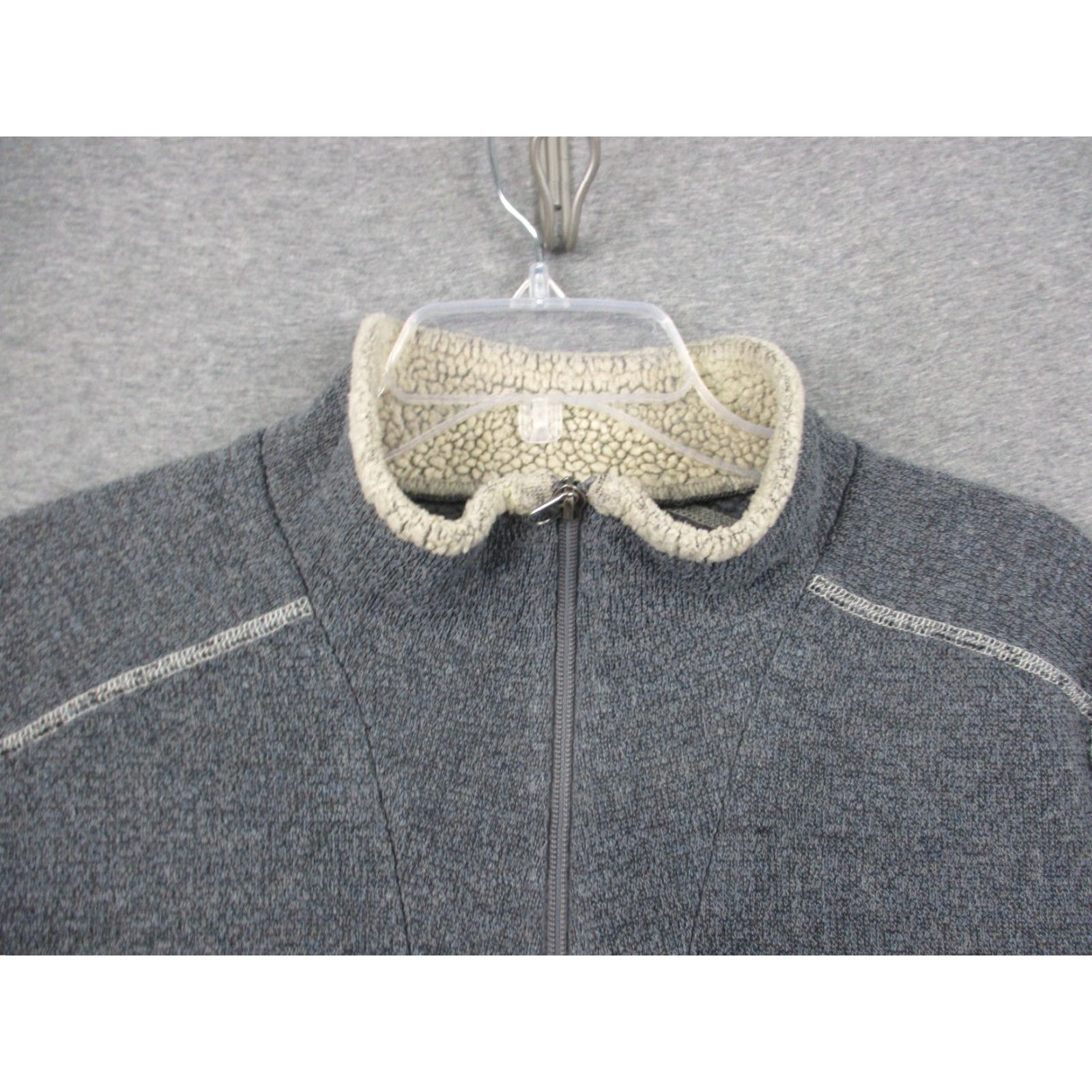Vintage Kuhl Alfpaca Sweater Jacket Medium Gray 1/4 Zip Size US L / EU 52-54 / 3 - 3 Thumbnail