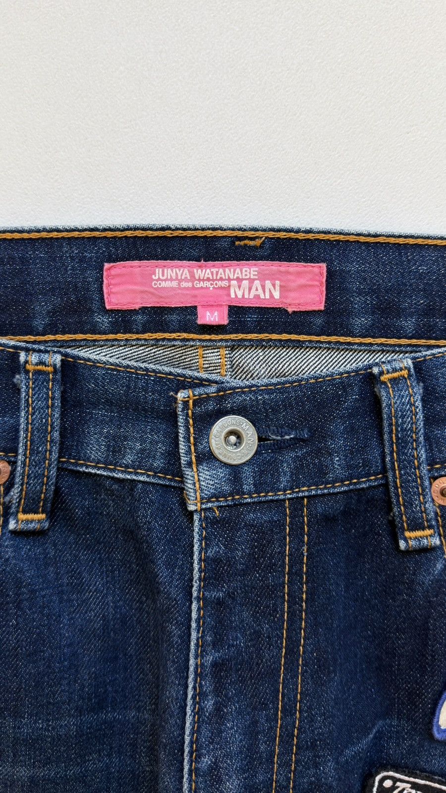 Comme des Garcons 02 ‘Triumph Motorcycles Patch’ Denim Jeans Size US 32 / EU 48 - 6 Thumbnail