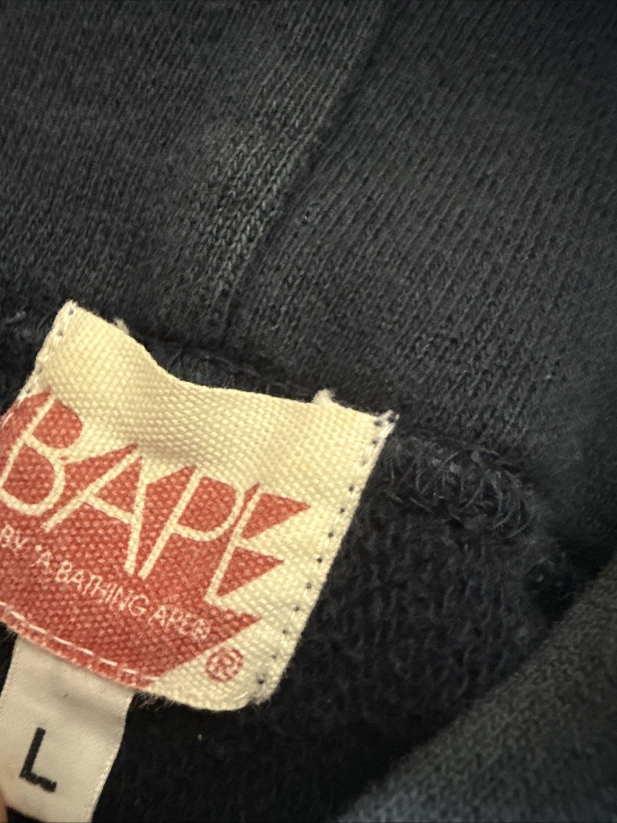 BAPE x DC Comics Superman Hoodie Navy Blue Size L 2000s