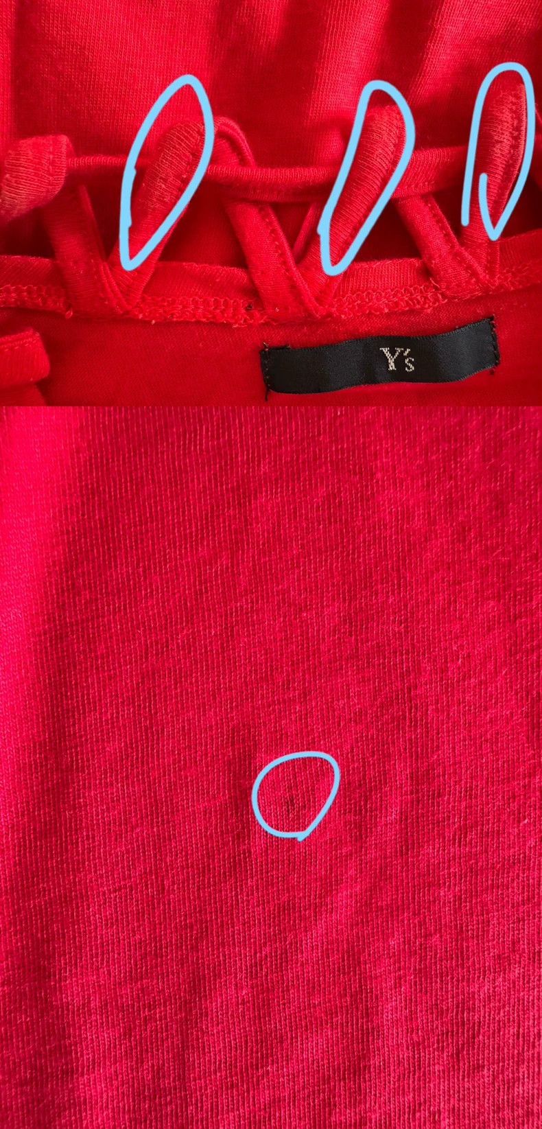 Y's Y's Neckline cutout short sleeves Size ONE SIZE - 9 Thumbnail