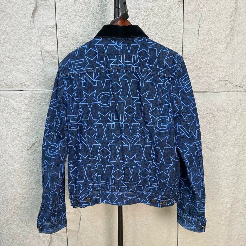 Givenchy Givenchy Classic Star Printed Denim Jacket 2506-Nextarrow Size US L / EU 52-54 / 3 - 2 Thumbnail