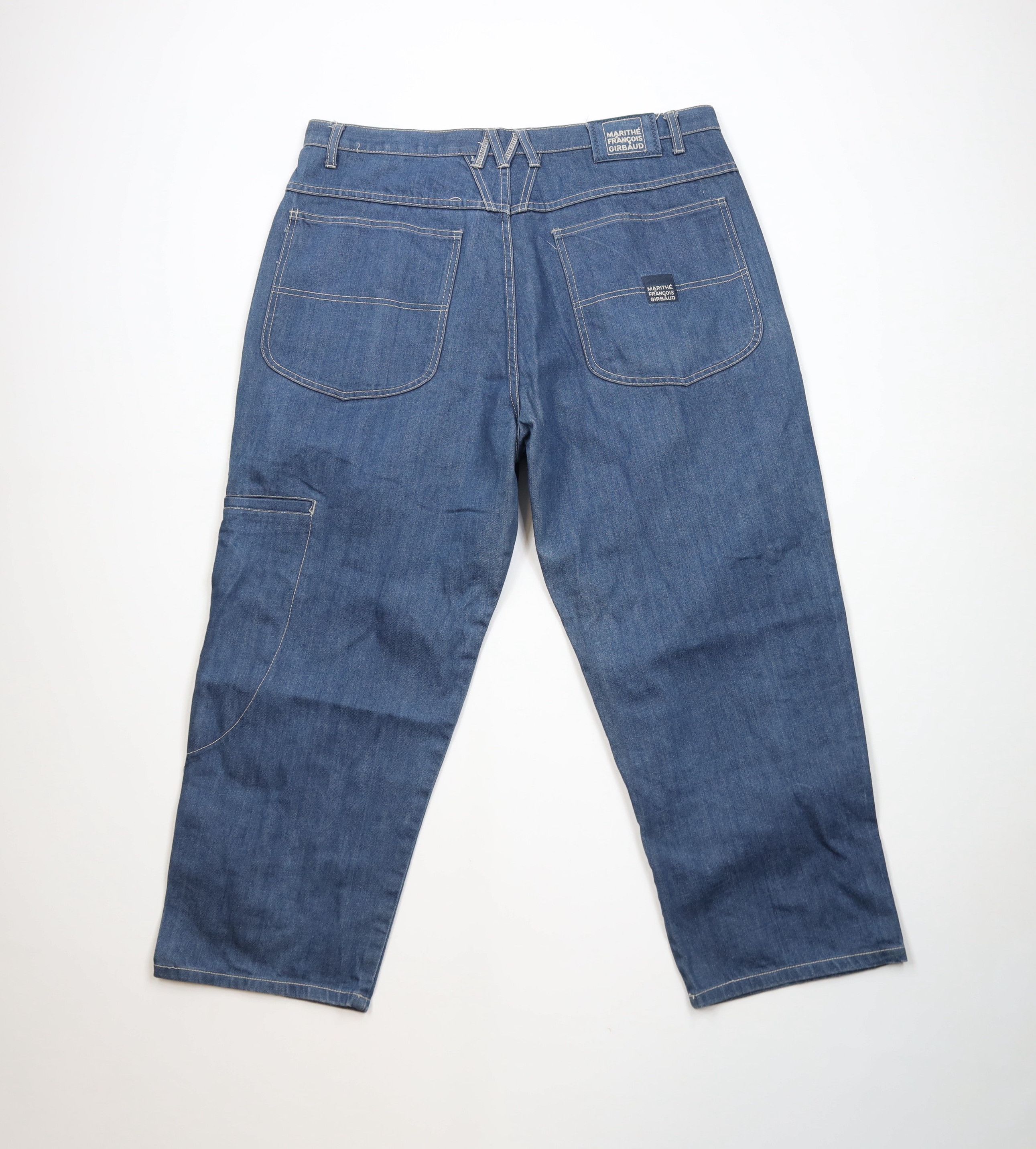 Marithe + Francois Girbaud Vintage 90s Marithe Francois Girbaud Fit Denim Jeans Blue Size US 40 / EU 56 - 9 Thumbnail
