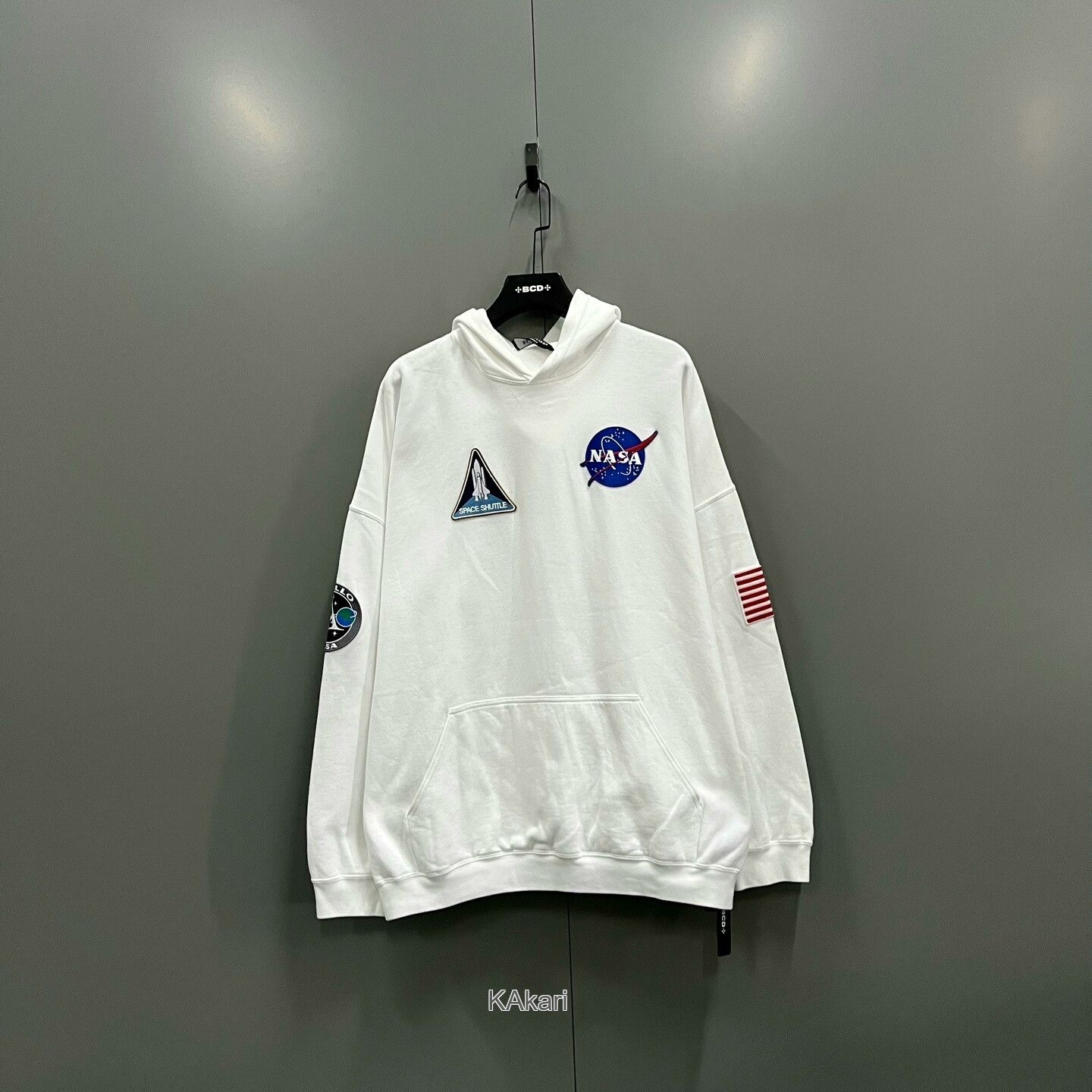 Balenciaga Balenciaga x NASA Logo Embroidered Hoodie Size US XS / EU 42 / 0 - 1 Thumbnail