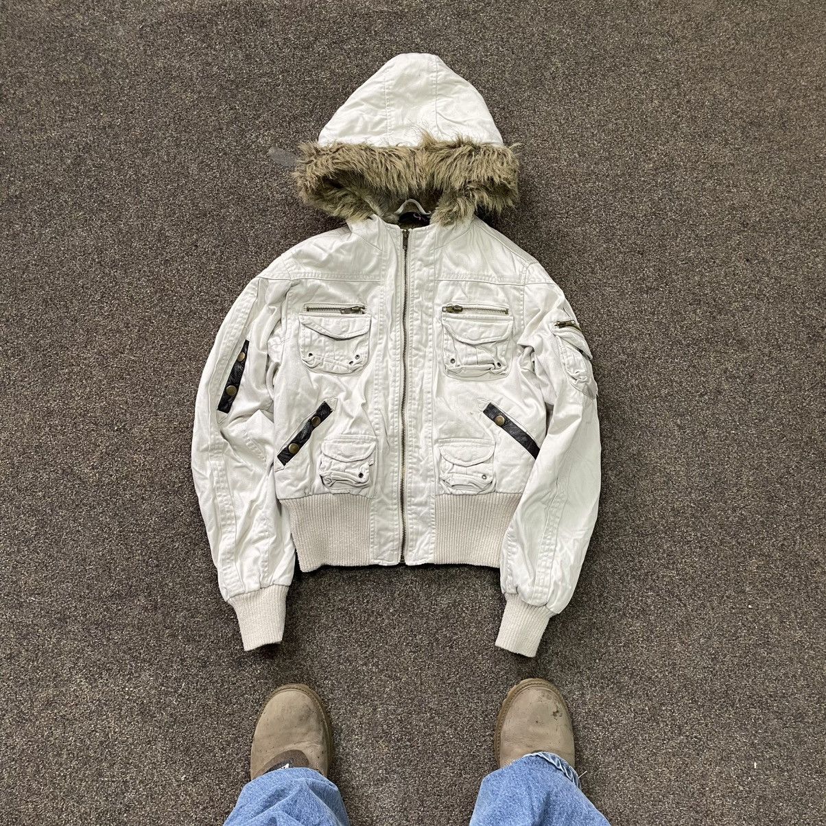 Vintage 90s Japanese Jacket Multi Pocket Grail Hype Grunge