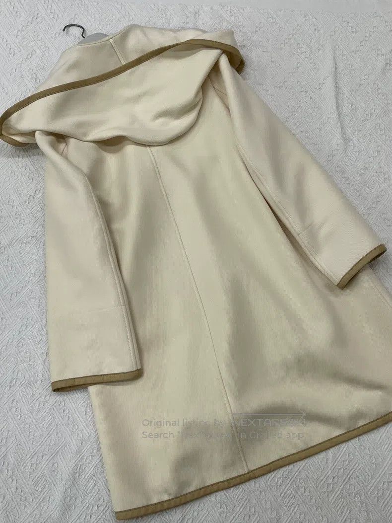 Hermes Hermes White Patch Leather Coat Jacket Size XS / US 0-2 / IT 36-38 - 4 Thumbnail