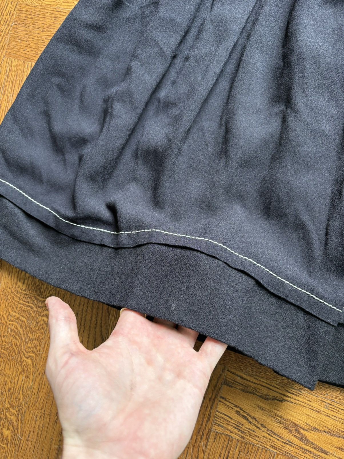 Prada S/S 2014 Prada Skirt Elastic Acetate Maxi Skirt Contrast 48 Size 34" / US 12 / IT 48 - 9 Thumbnail