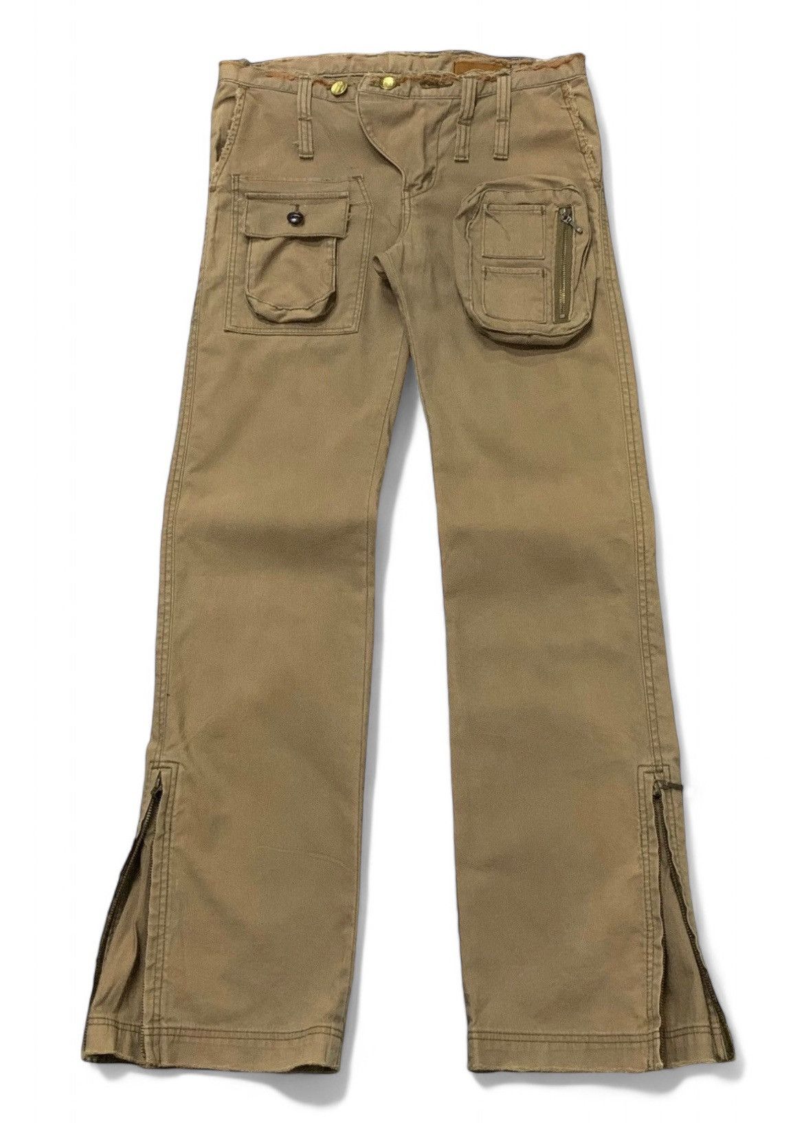Edwin × Le Grande Bleu (L.G.B.) Edwin E Function LGB Style Flared Multi Pocket Cargo Pants Size US 30 / EU 46 - 1 Thumbnail