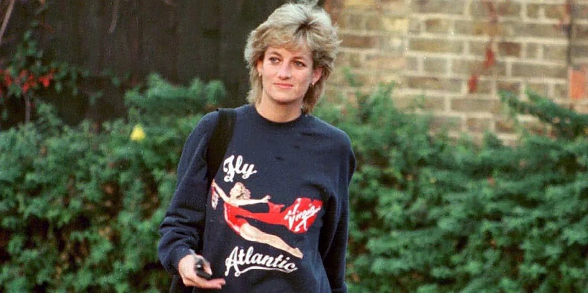 Vintage Rare Vintage Virgin Fly Atlantic sweatshirt princess Diana Size US M / EU 48-50 / 2 - 2 Thumbnail