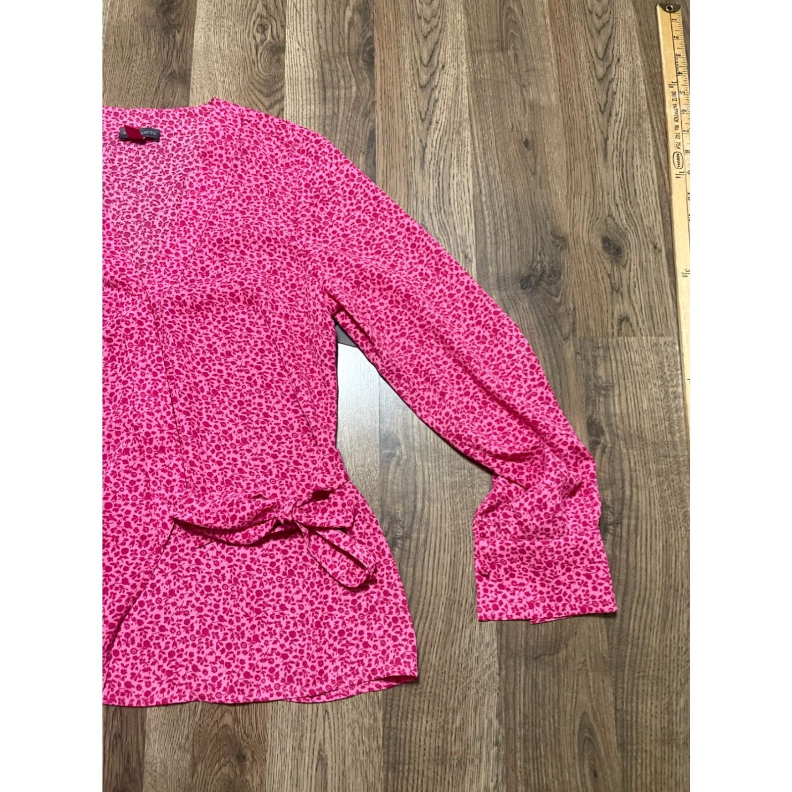 Vince Camuto Vince Camuto Blouse Women's XS Pink Floral Long Sleeve Button Up NWT Size XS / US 0-2 / IT 36-38 - 4 Thumbnail