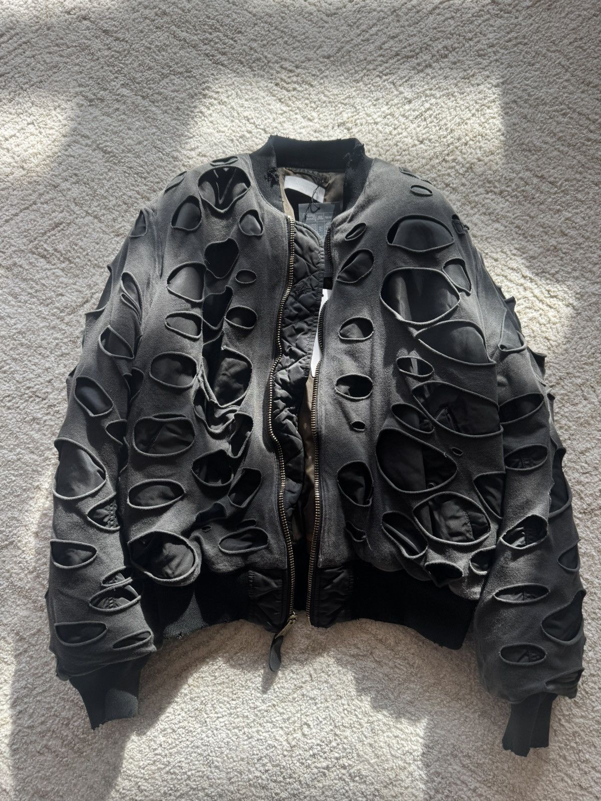 Alexander digeova oil reversible bomber jacket
