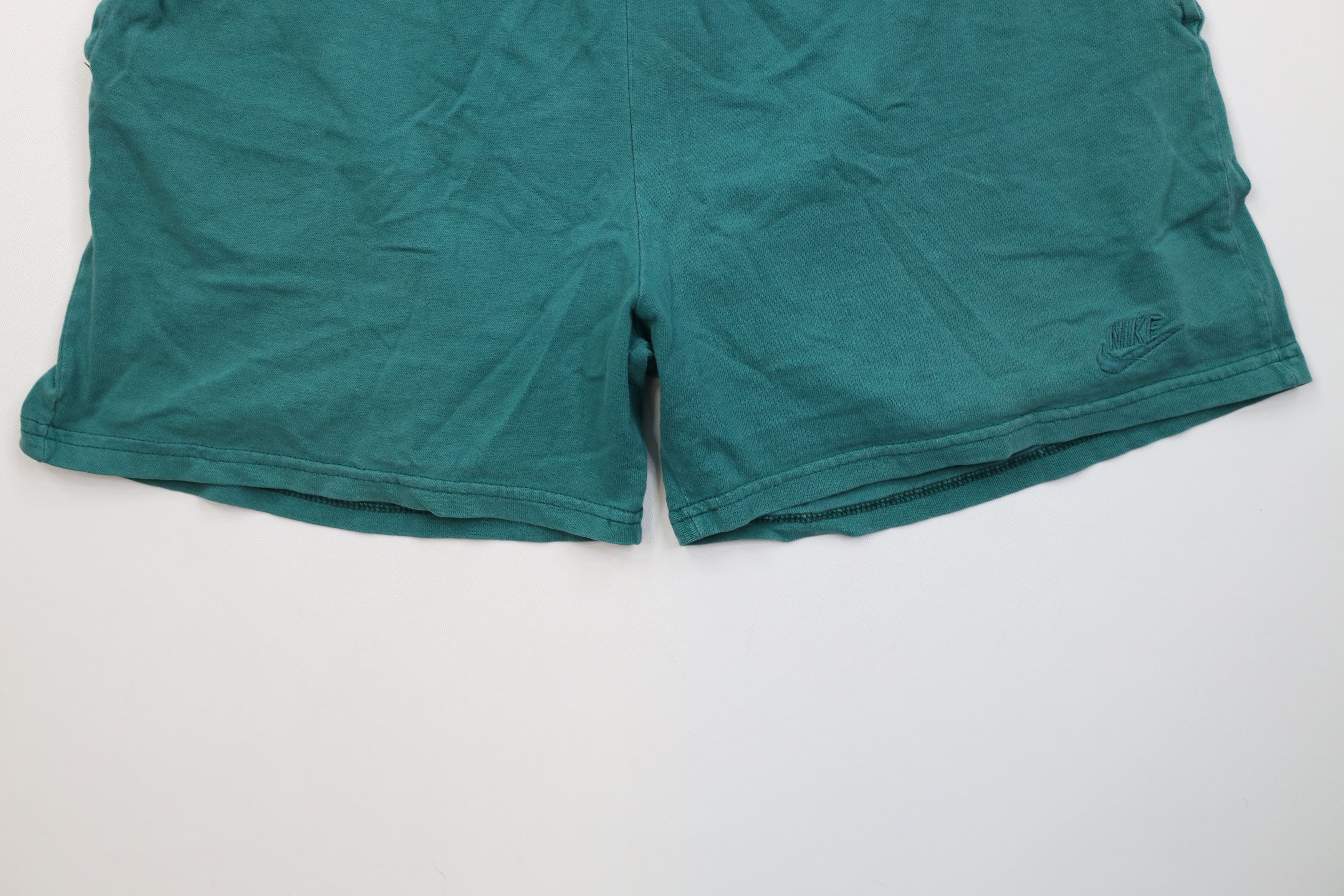 Nike Vintage 90s Nike Mini Swoosh Above Knee Shorts Green USA Size US 34 / EU 50 - 4 Thumbnail