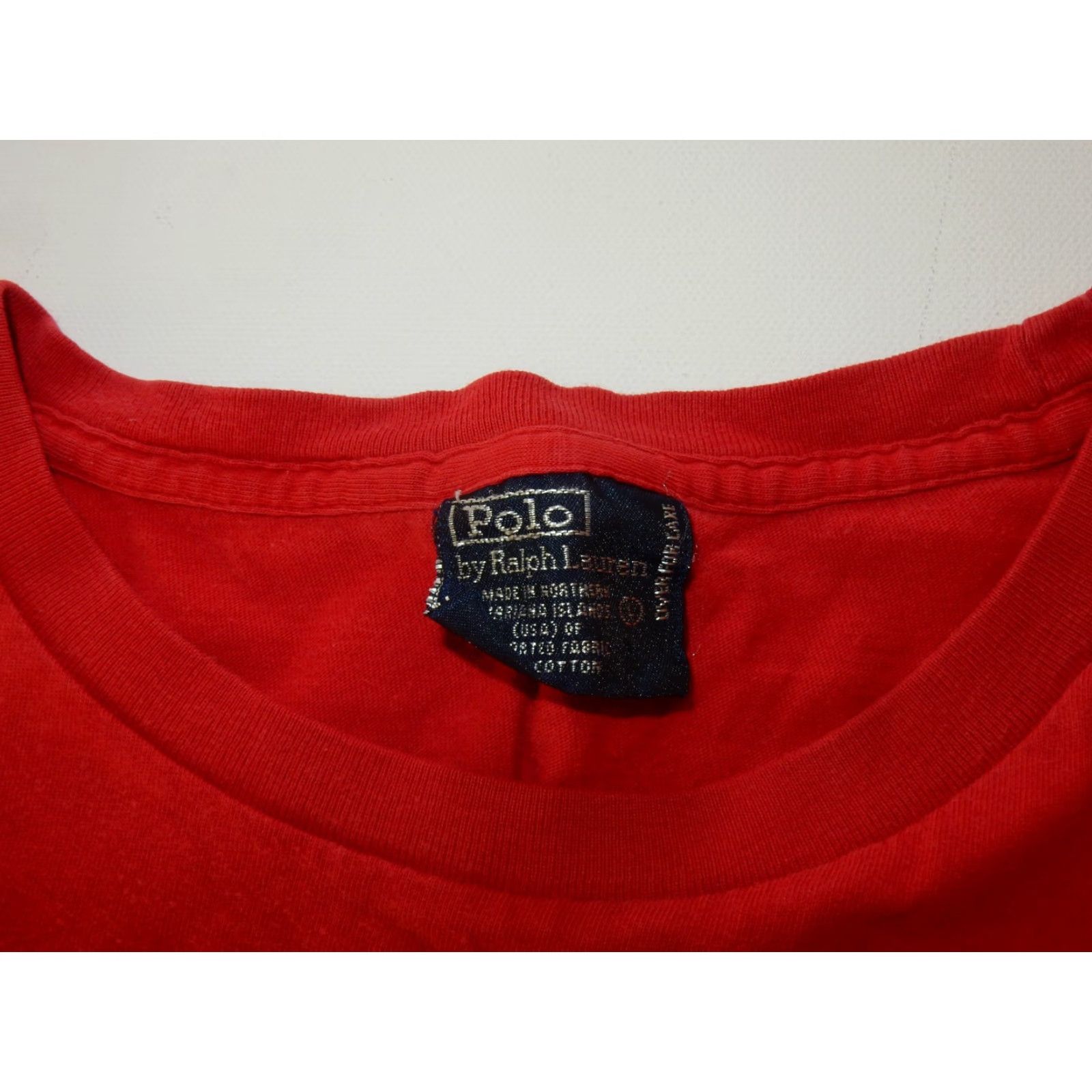 Polo Ralph Lauren VINTAGE Polo Ralph Lauren Men's T-Shirt Size Large Red Short Sleeve Cotton Size US L / EU 52-54 / 3 - 2 Thumbnail