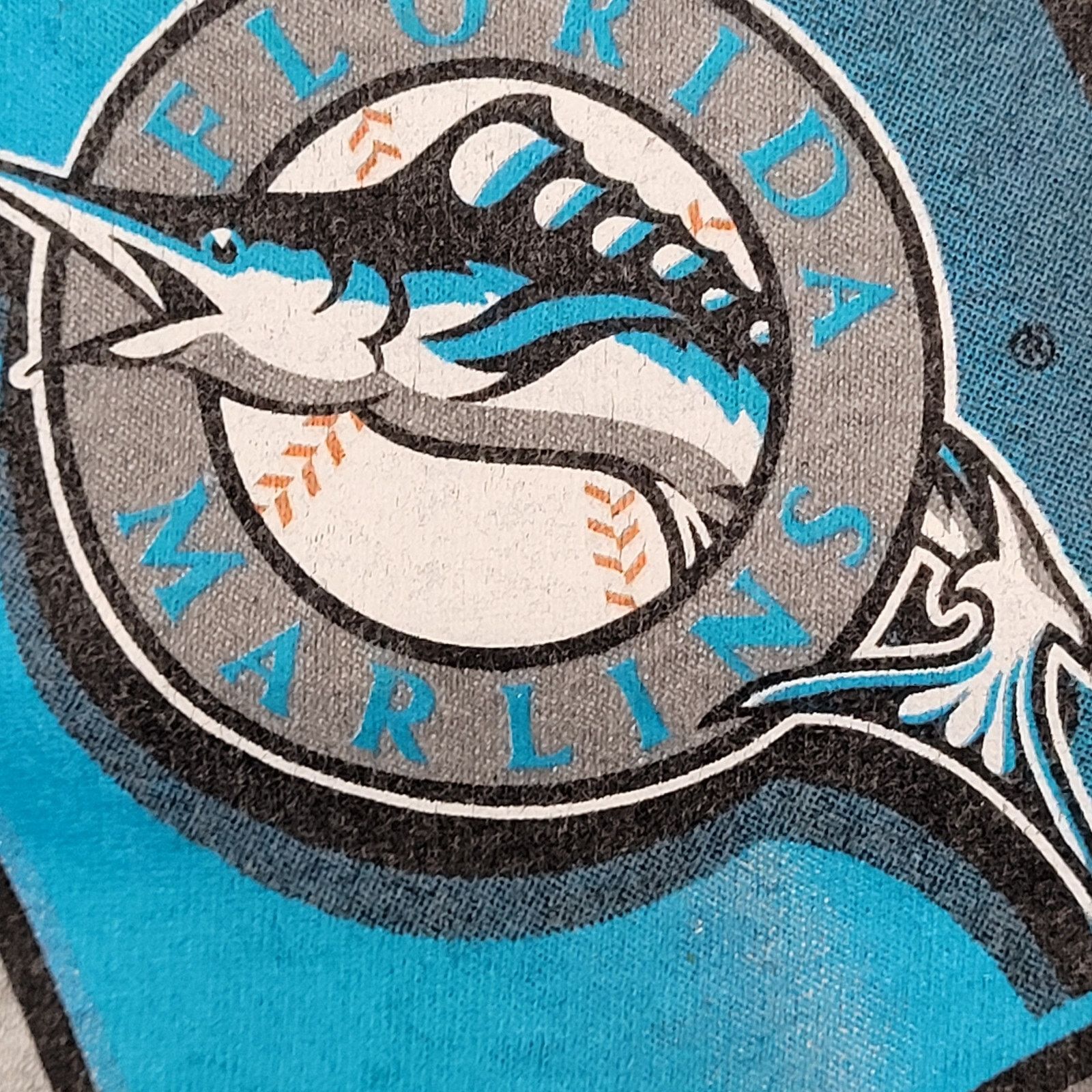 Pro Player VTG 1997 World Series Miami Marlins T-Shirt Tag XL (Fits L) Size US XL / EU 56 / 4 - 4 Thumbnail