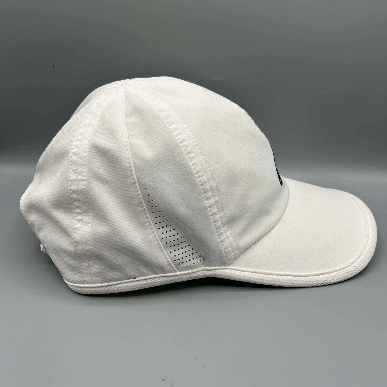 Adidas Adidas 3 Stripes Aeroready Hat Men White Gray Strap Back Cap Size ONE SIZE - 5 Thumbnail