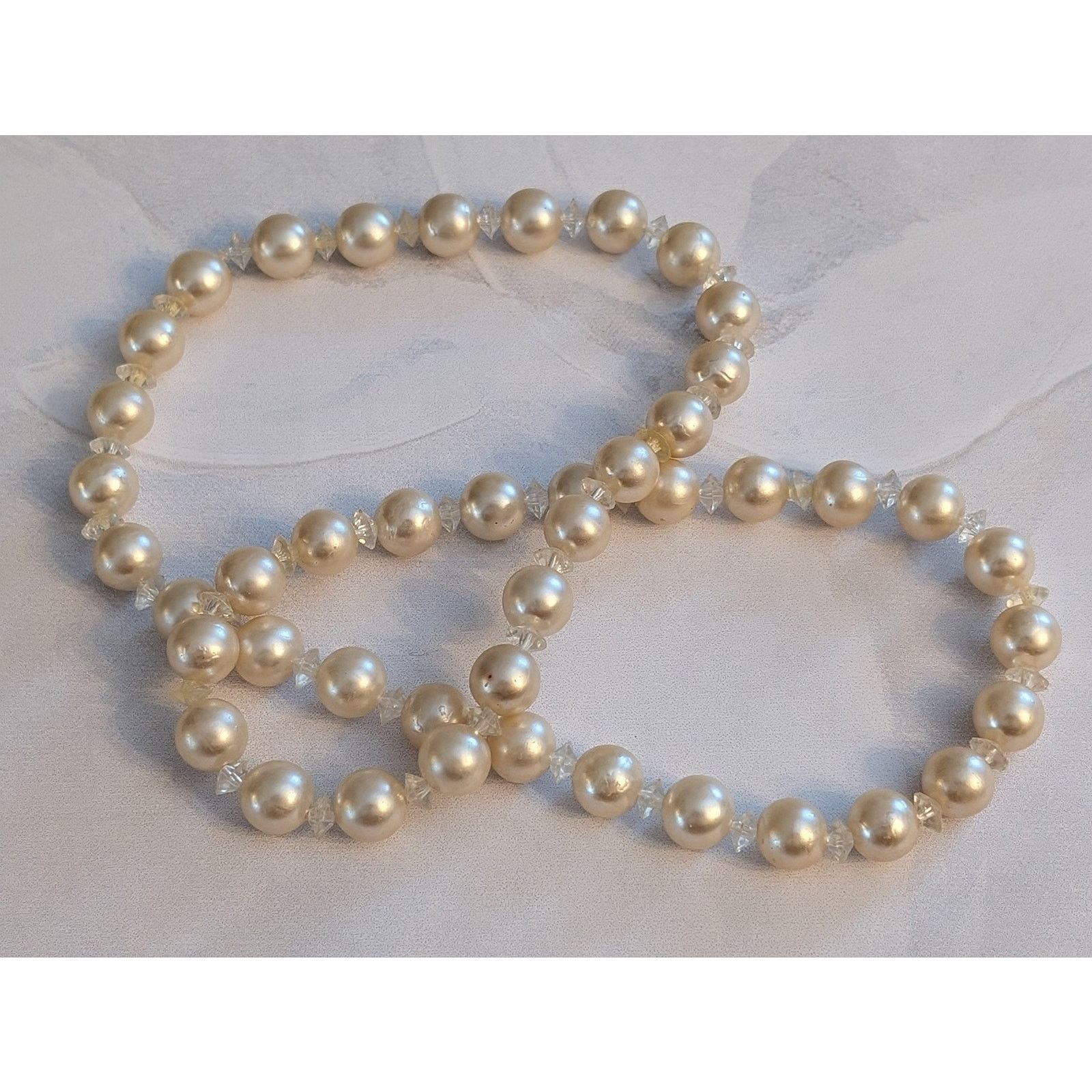 Vintage Feminine VTG 1980s Classic 22" Faux Pearl & Beaded Necklace Size ONE SIZE - 3 Thumbnail
