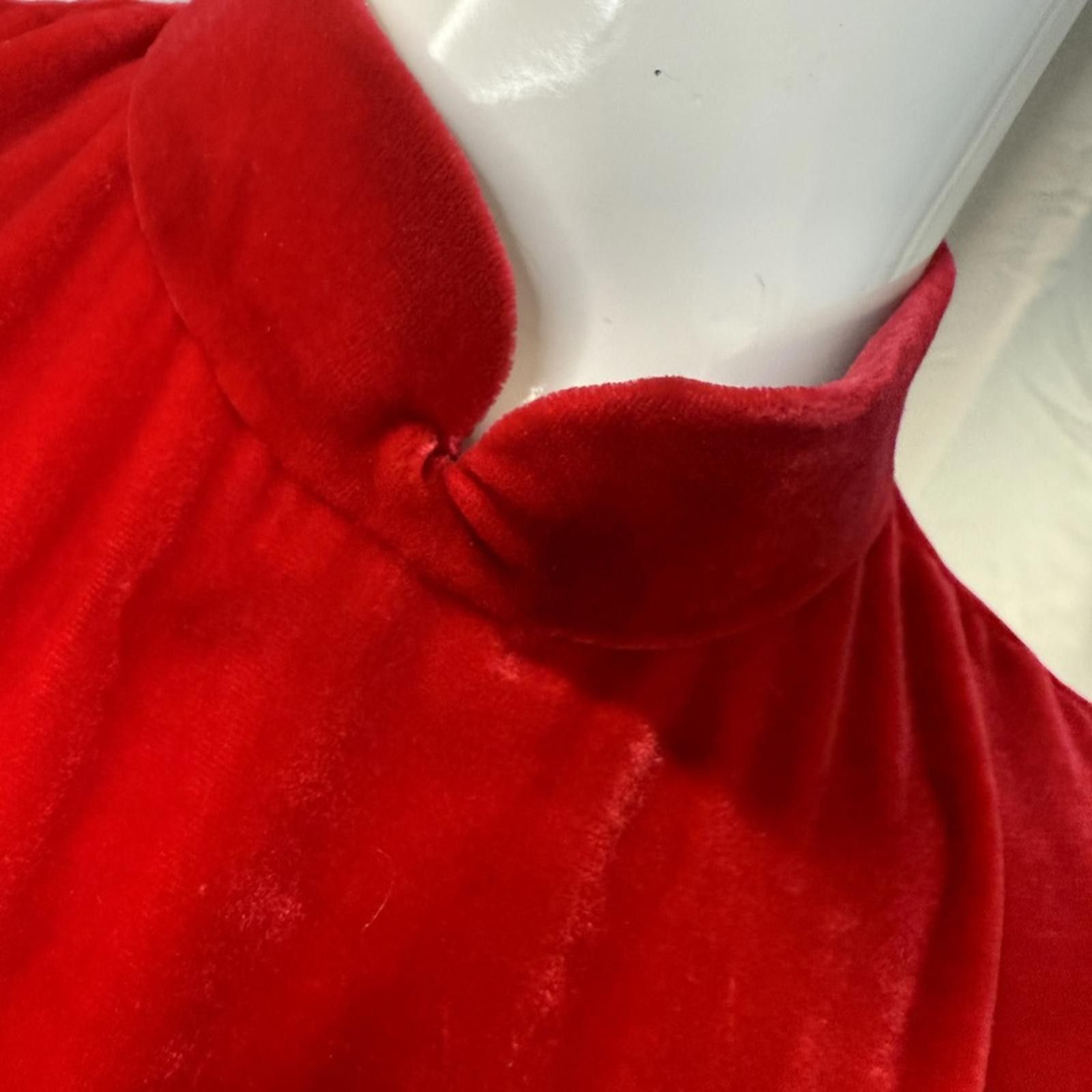 Vintage Vtg 50's 60's Red Cheongsam Qipao Dress Floral Embroidery Size XS / US 0-2 / IT 36-38 - 5 Thumbnail