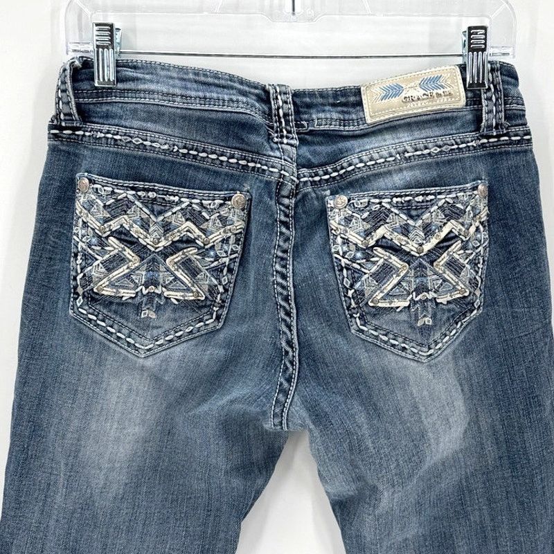 Grace in LA Grace in LA contrasting stitching bling pockets 29 bootcut Size 29" - 4 Thumbnail