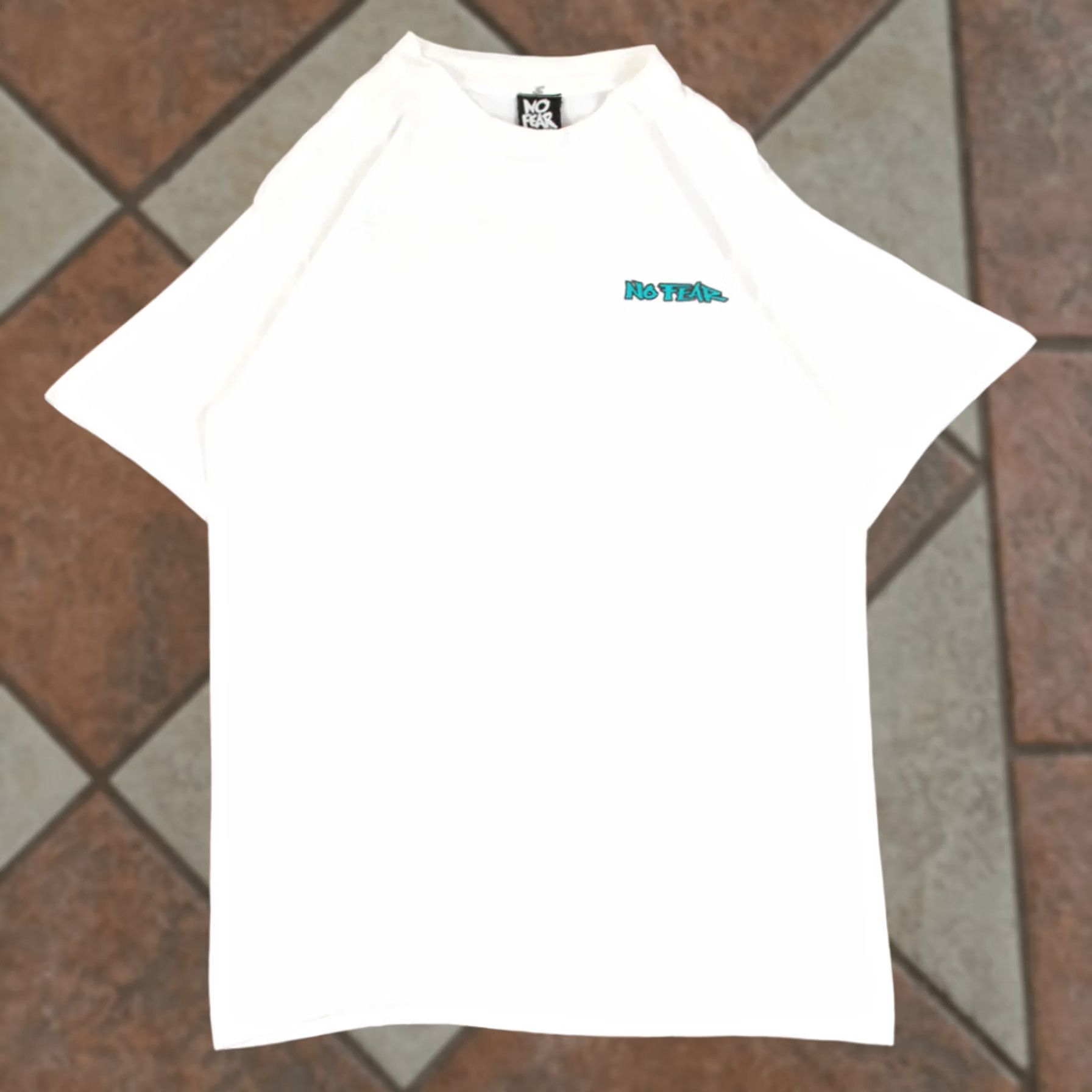 No Fear × Vintage Vintage 90s No Fear Gear Tee USA T-Shirt Single