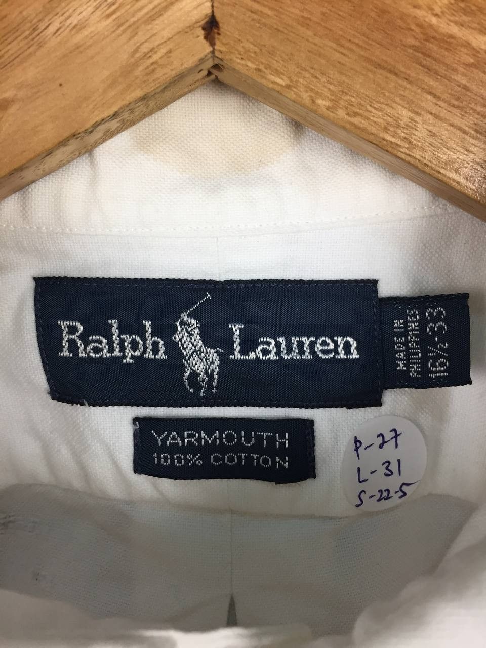 Ralph Lauren Vtg 90s Ralph Lauren Yarmouth Button Down Oxford Shirt Size US XXL / EU 58 / 5 - 14 Thumbnail