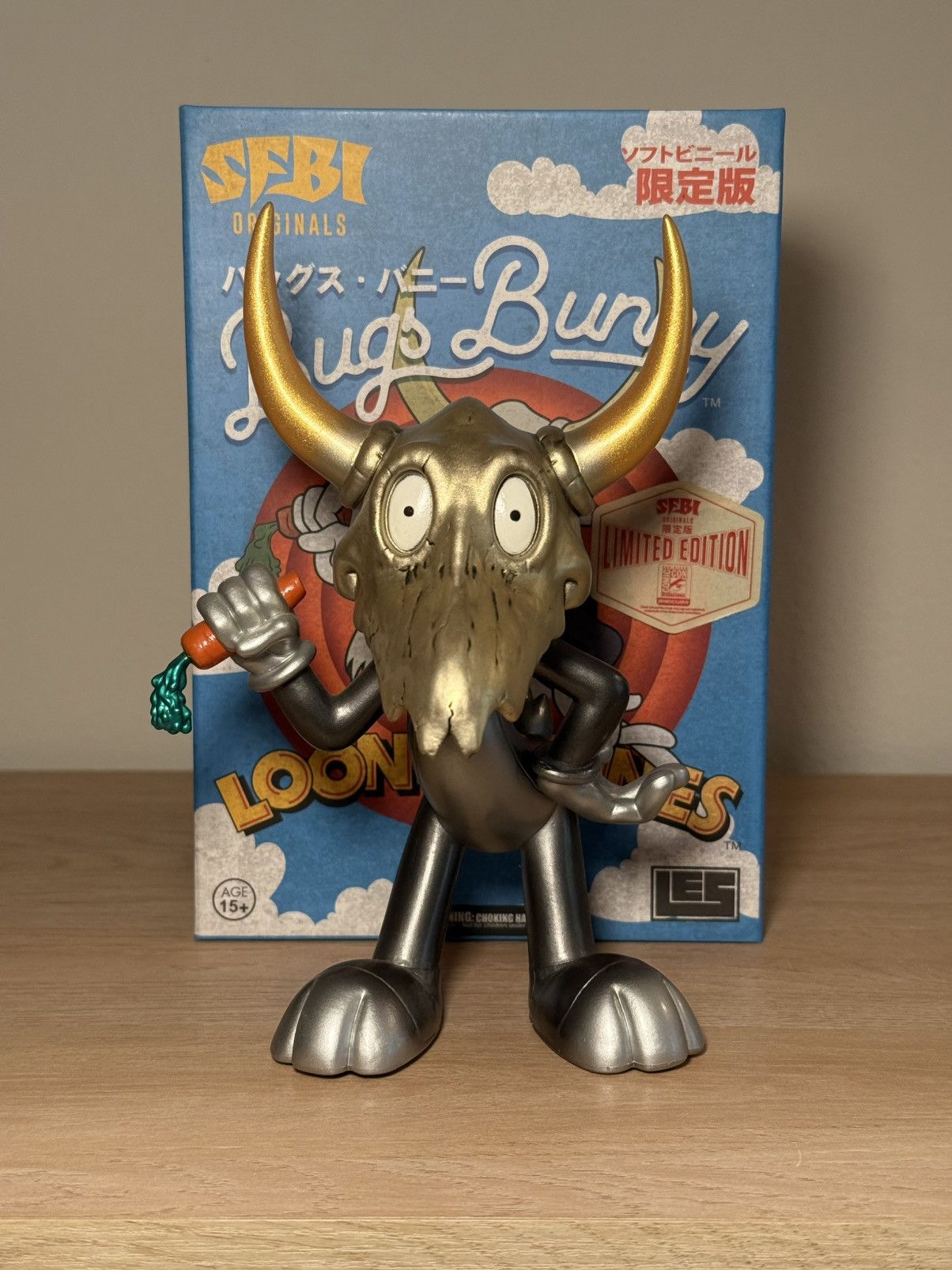 RON ENGLISH ‘SKULL MASK BUGS BUNNY’ FIGURE