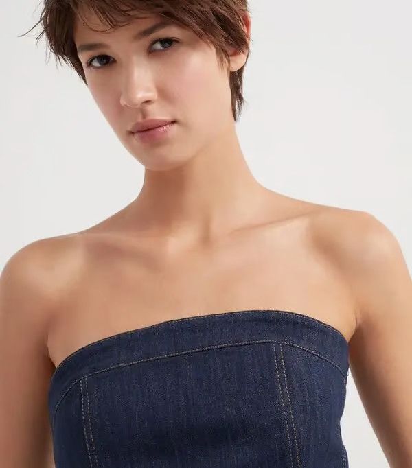 Brunello Cucinelli o1la1rc1a0425 Blouse in Blue Size S / US 4 / IT 40 - 2 Thumbnail