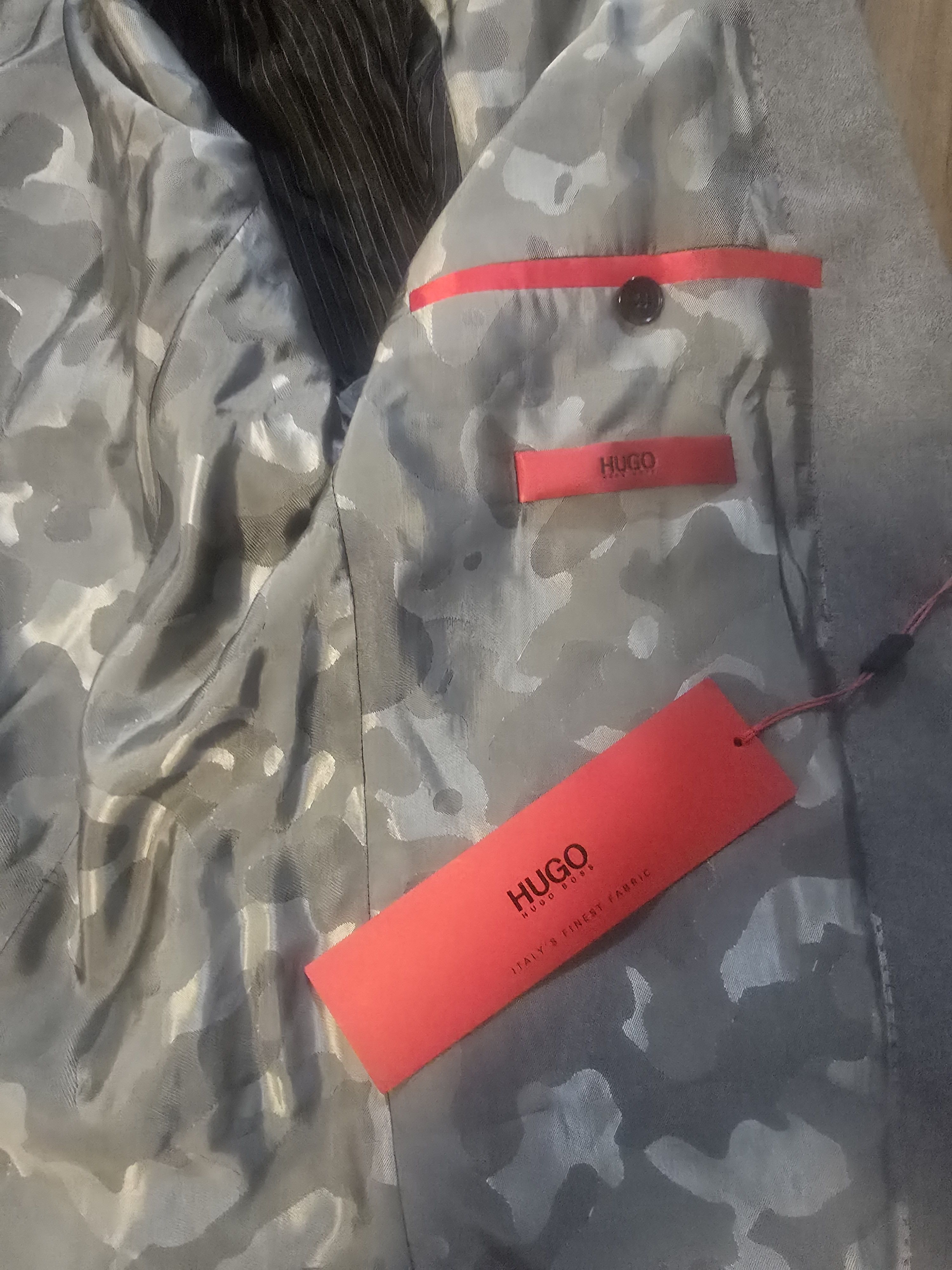 Hugo Boss Hugo Boss HUGO Grey Slim Fit Blazer Jacket New Size 40R - 4 Thumbnail