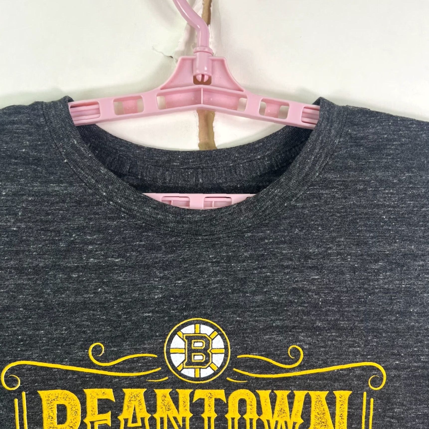 Vintage Boston Bruins Fanatics T Shirt Mens XL Heather Gray NHL Hockey Beantown Size US XL / EU 56 / 4 - 3 Thumbnail