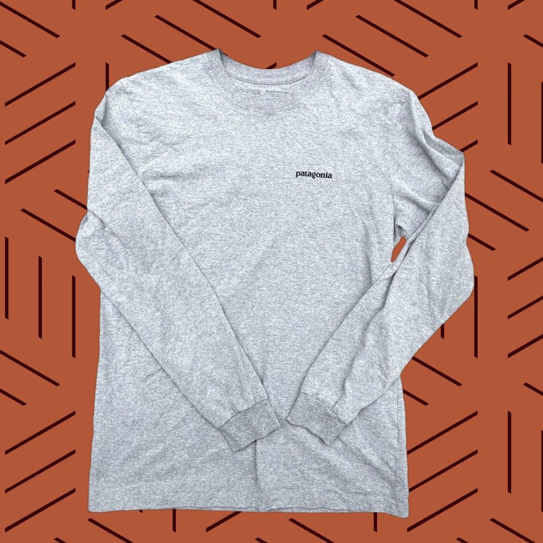 Patagonia Patagonia Fitz Roy Bison Back Logo Responsibili-Tee Long Sleeve Shirt Gray Size S Size US S / EU 44-46 / 1 - 1 Thumbnail