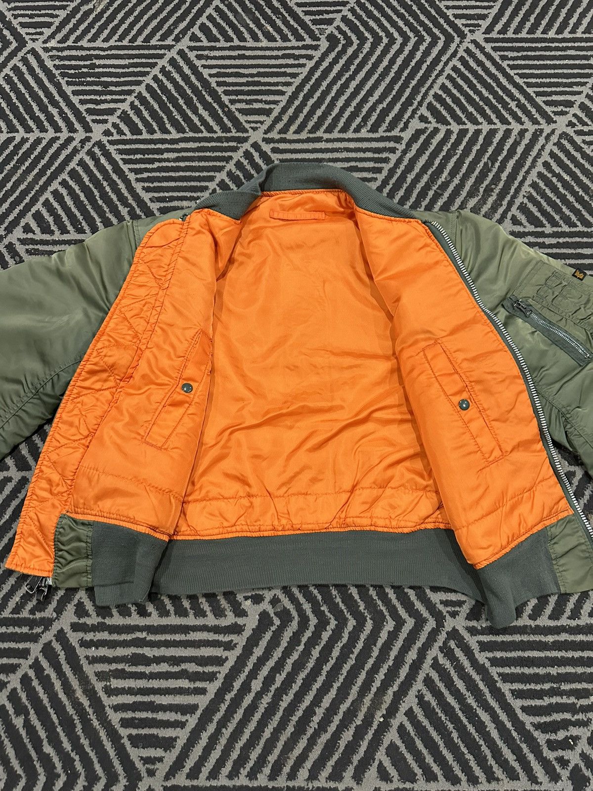 Alpha Industries Vintage ALPHA INDUSTRIES Reversible Bomber Jacket Size US L / EU 52-54 / 3 - 8 Thumbnail