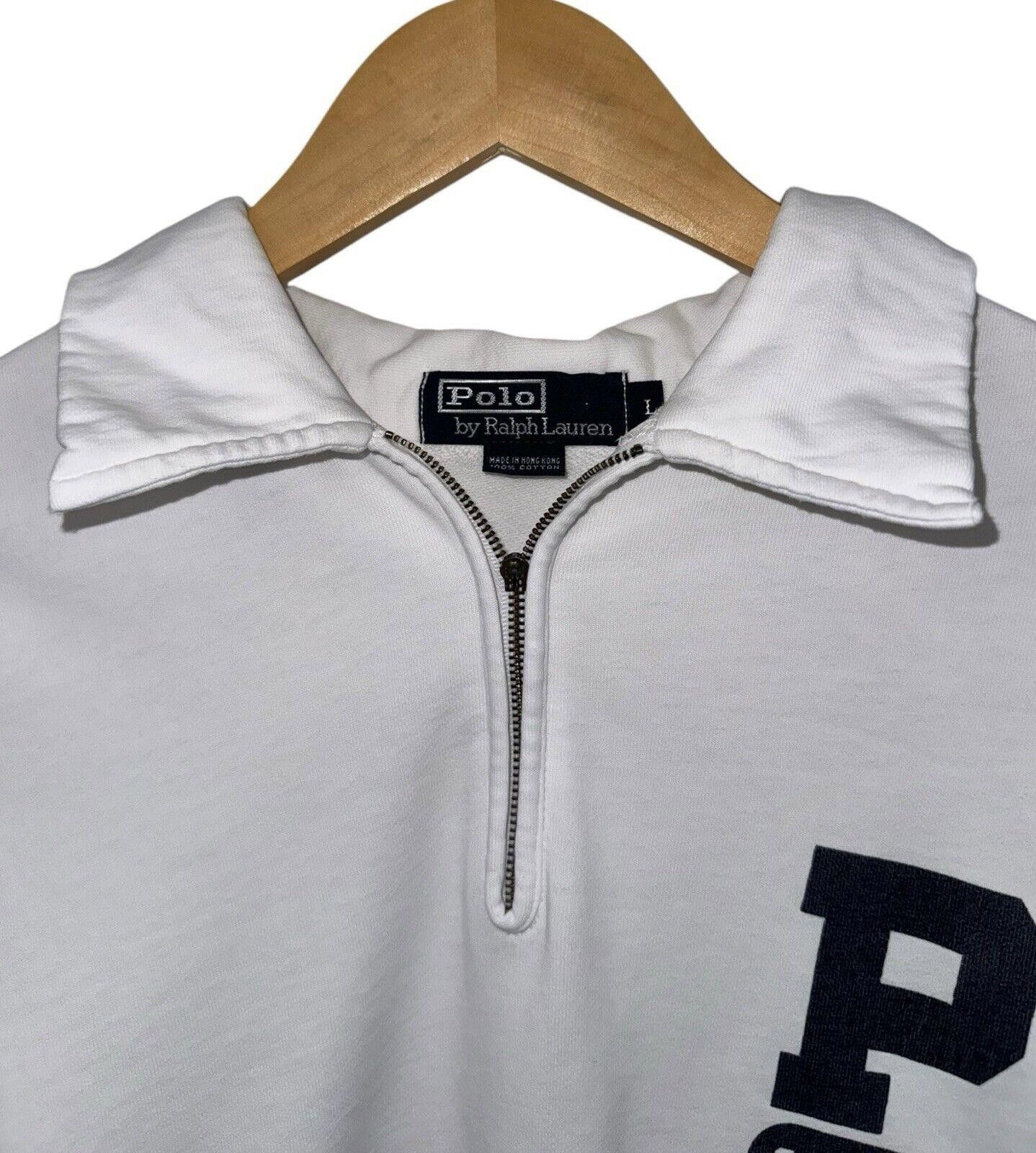 Polo Ralph Lauren Vintage Polo Ralph Lauren 90s 1/4 Zip Sweatshirt Crewneck L Size US 34 / EU 50 - 2 Thumbnail