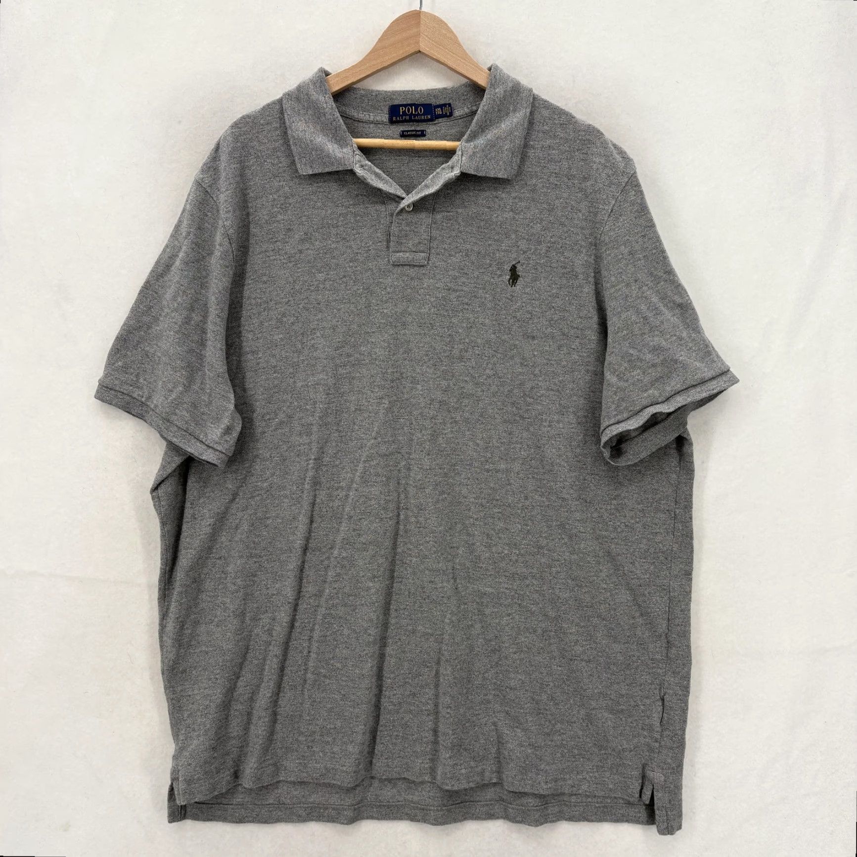 Polo Ralph Lauren Polo Ralph Lauren Polo Shirt Mens 2XL Gray Classic Fit Cotton Pony Logo Casual Short Sleeve Shirt Mens Size US XXL / EU 58 / 5 - 2 Thumbnail