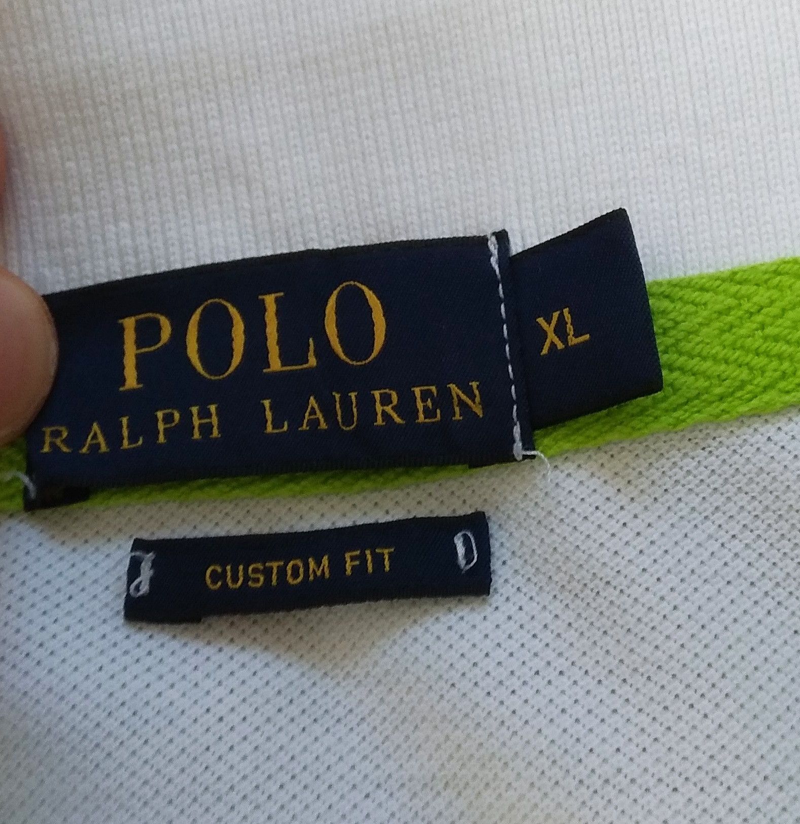 Polo Ralph Lauren Polo Ralph Lauren #3 Custom Fit Shirt Big Logo Size US XL / EU 56 / 4 - 7 Thumbnail