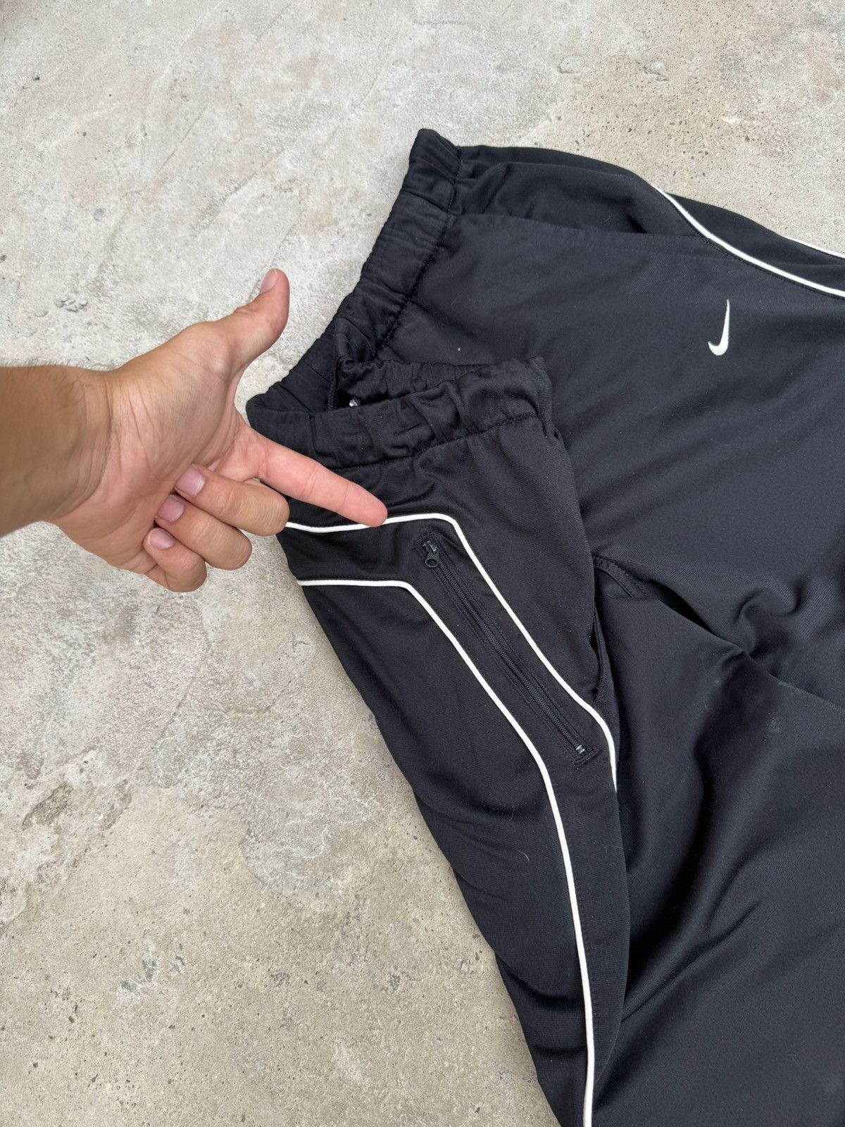 Nike 🥷 VINTAGE NIKE TRACK PANTS BLACK Size US 34 / EU 50 - 7 Thumbnail