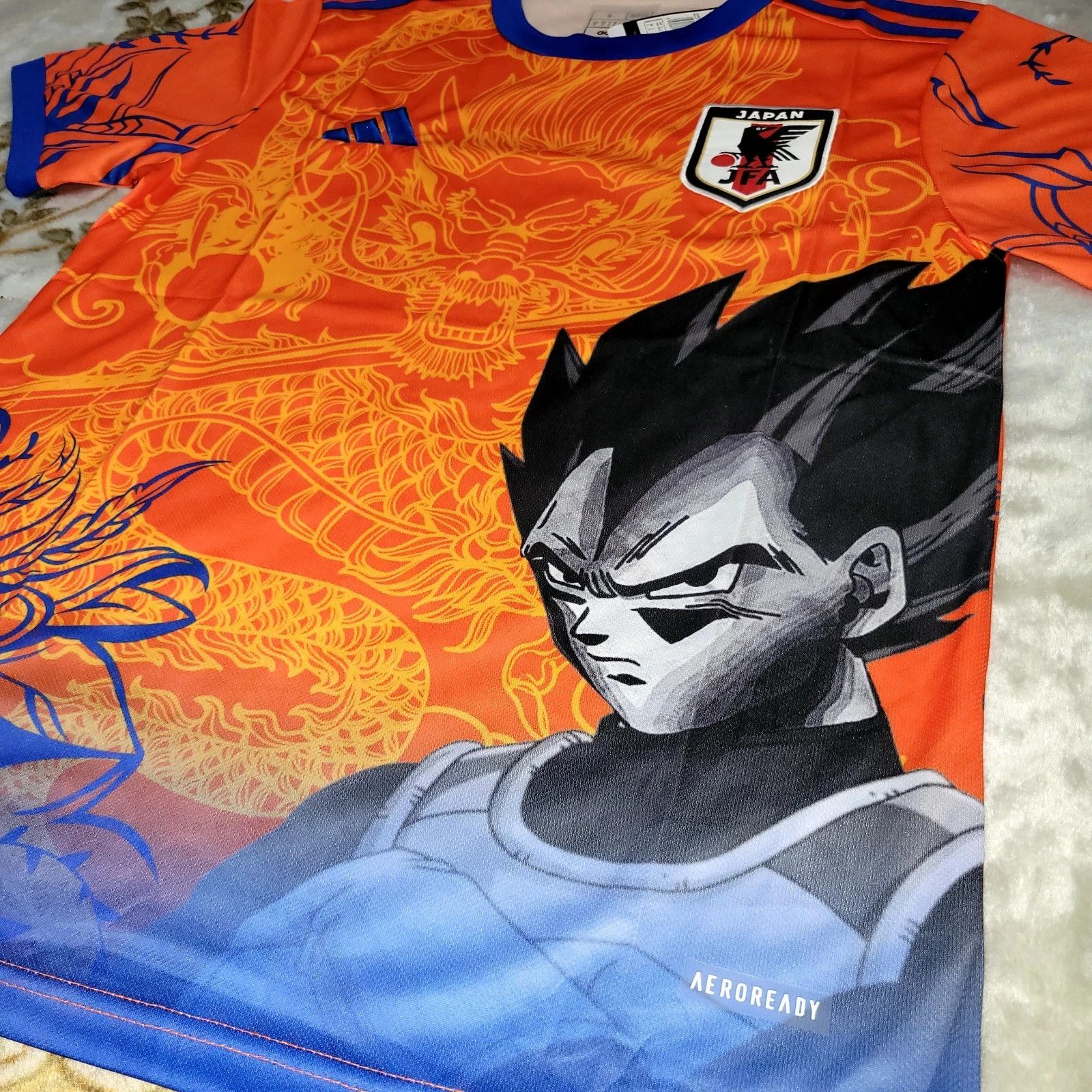 Other Japan Soccer Jersey Anime Saiyan Prince Edition Size US L / EU 52-54 / 3 - 4 Thumbnail
