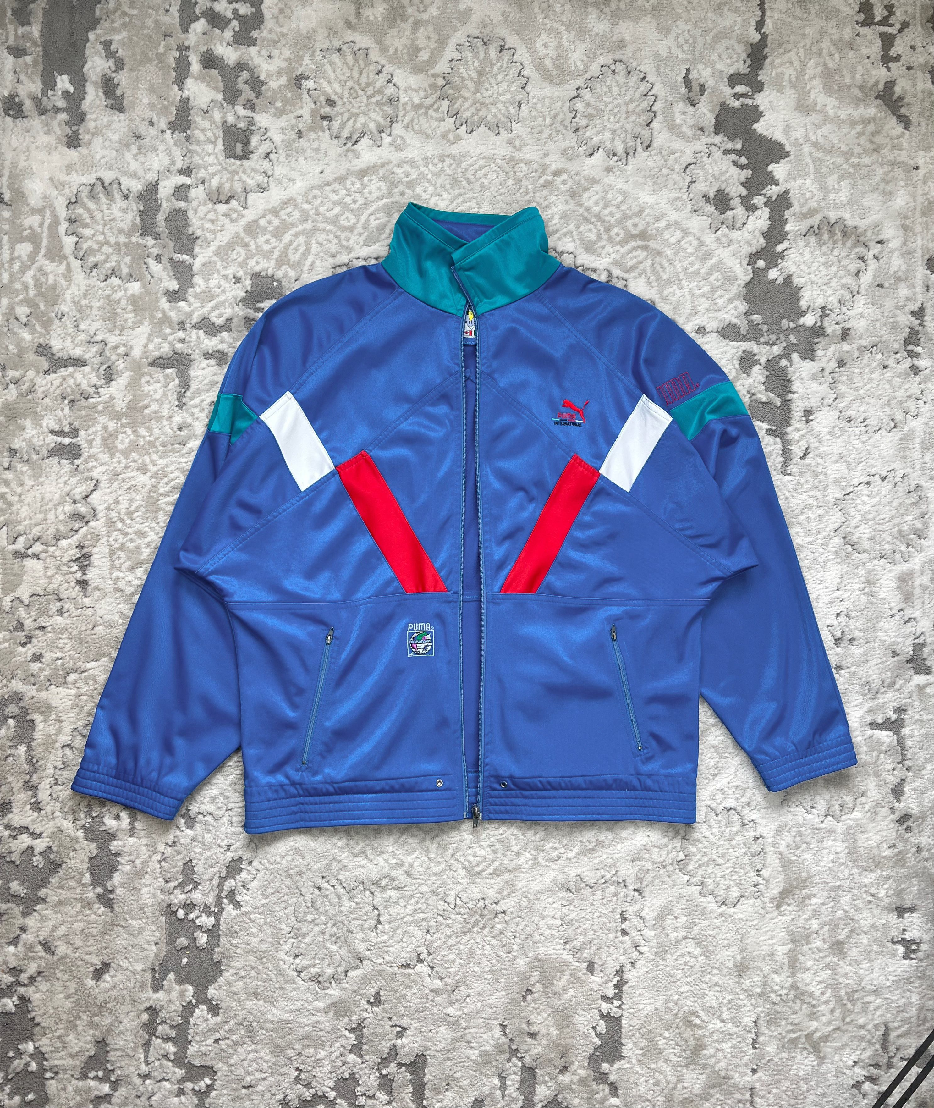 Puma × Vintage Vintage Puma International Track Jacket L/XL 80s 90s Size US L / EU 52-54 / 3 - 1 Thumbnail