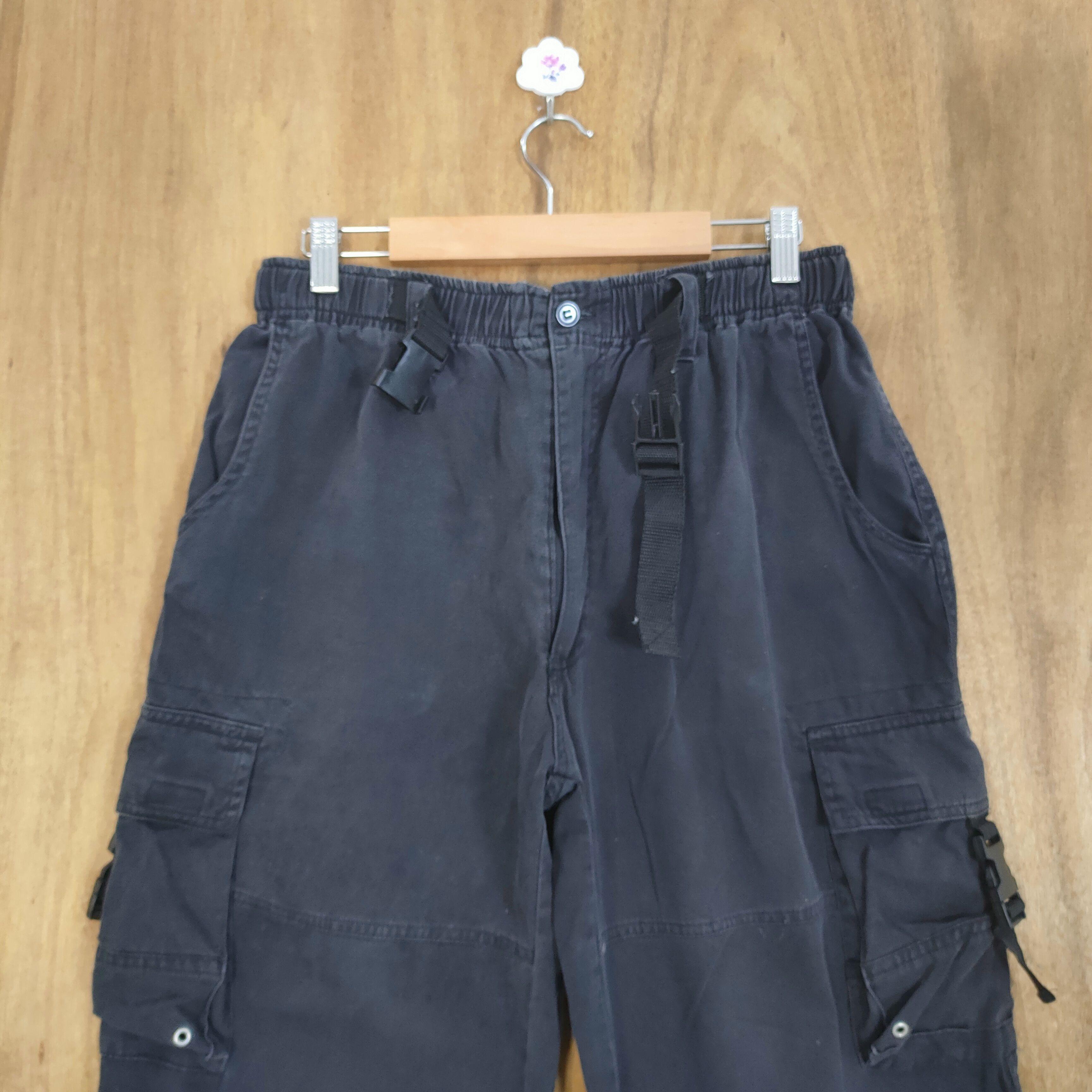 Japanese Brand JAPANESE BRAND BLACK MULTIPOCKET CARGO PANTS Size US 30 / EU 46 - 3 Thumbnail