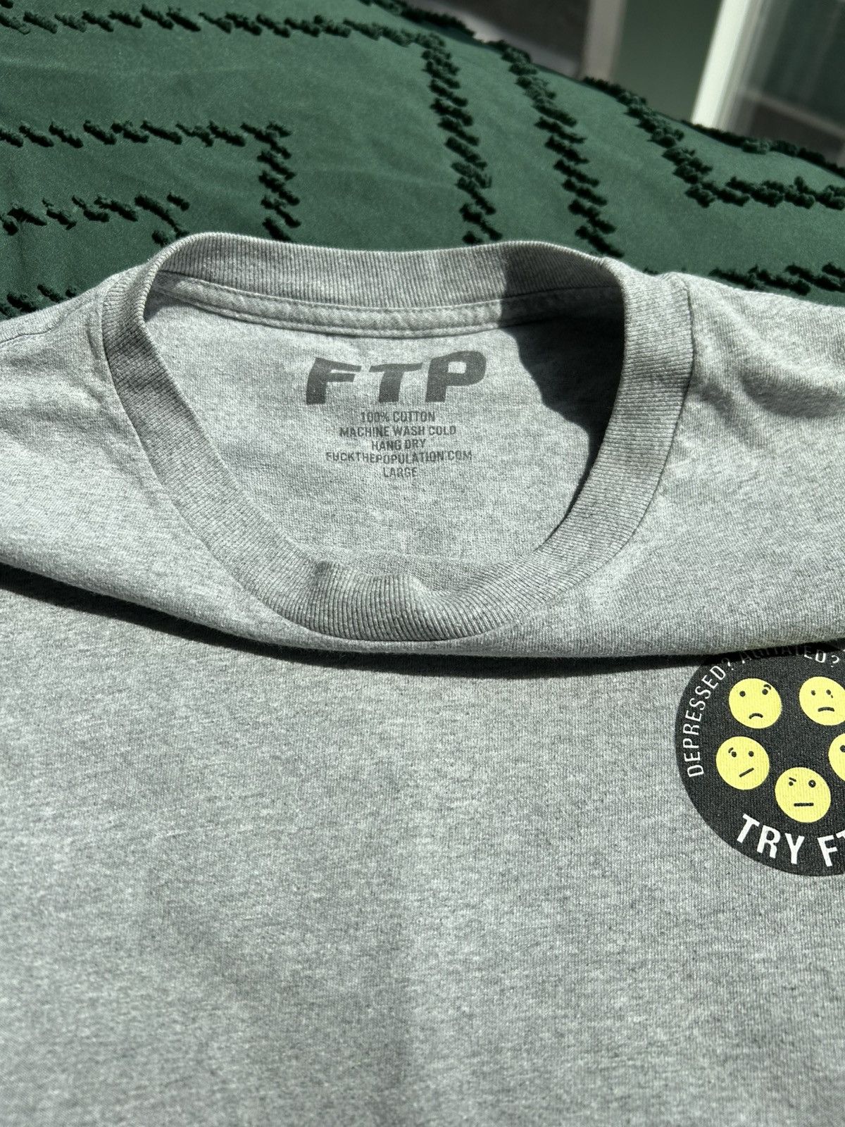 Fuck The Population FTP Graphic T-shirt Size US L / EU 52-54 / 3 - 4 Thumbnail