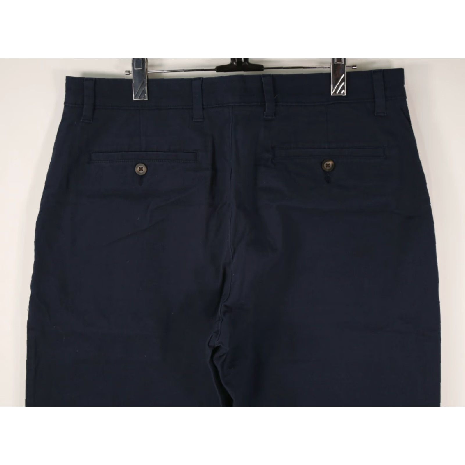 Essentials Essentials Mens Classic Fit Straight Leg Chino Pants Blue Size 34X32 All Season Casual Formal Slim 34W 32L Mens Pants Size US 34 / EU 50 - 4 Thumbnail