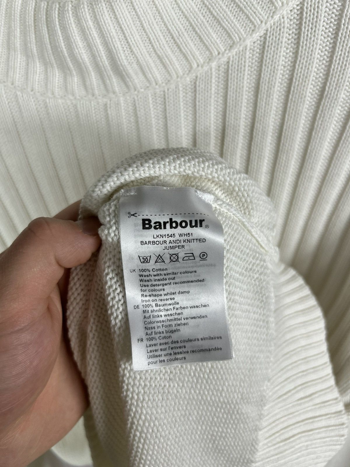 Barbour Barbour Andi Knitted Jumper Sweater Size US 6 100% Cotton Size M / US 6-8 / IT 42-44 - 10 Thumbnail