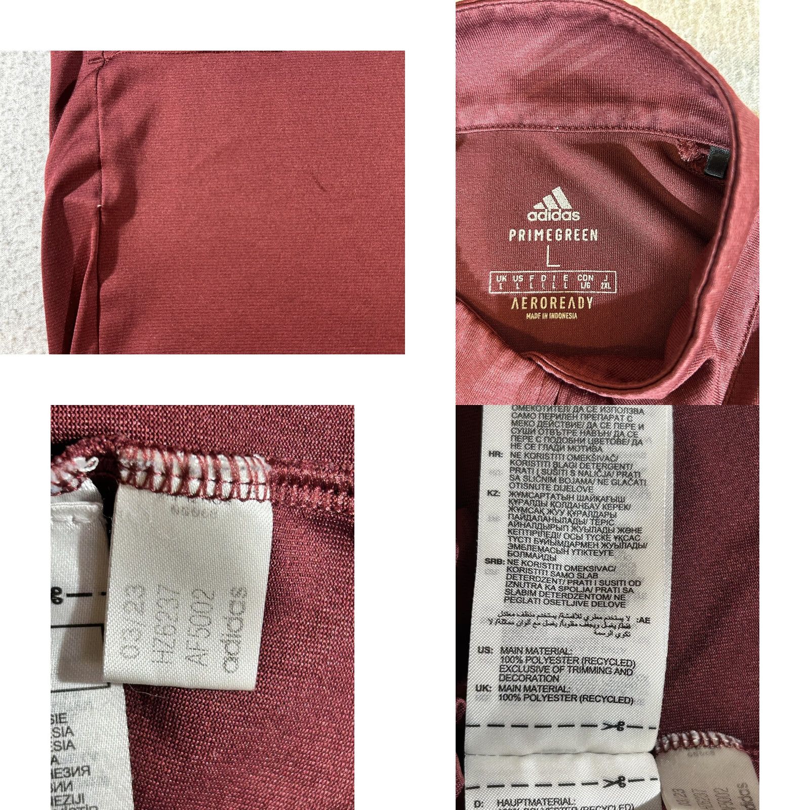 Adidas Adidas Terrex Shirt Mens L Long Sleeve Quarter Zip Mock Neck Pullover Lightweight Outdoor AEROREADY Primegreen Size US L / EU 52-54 / 3 - 8 Thumbnail