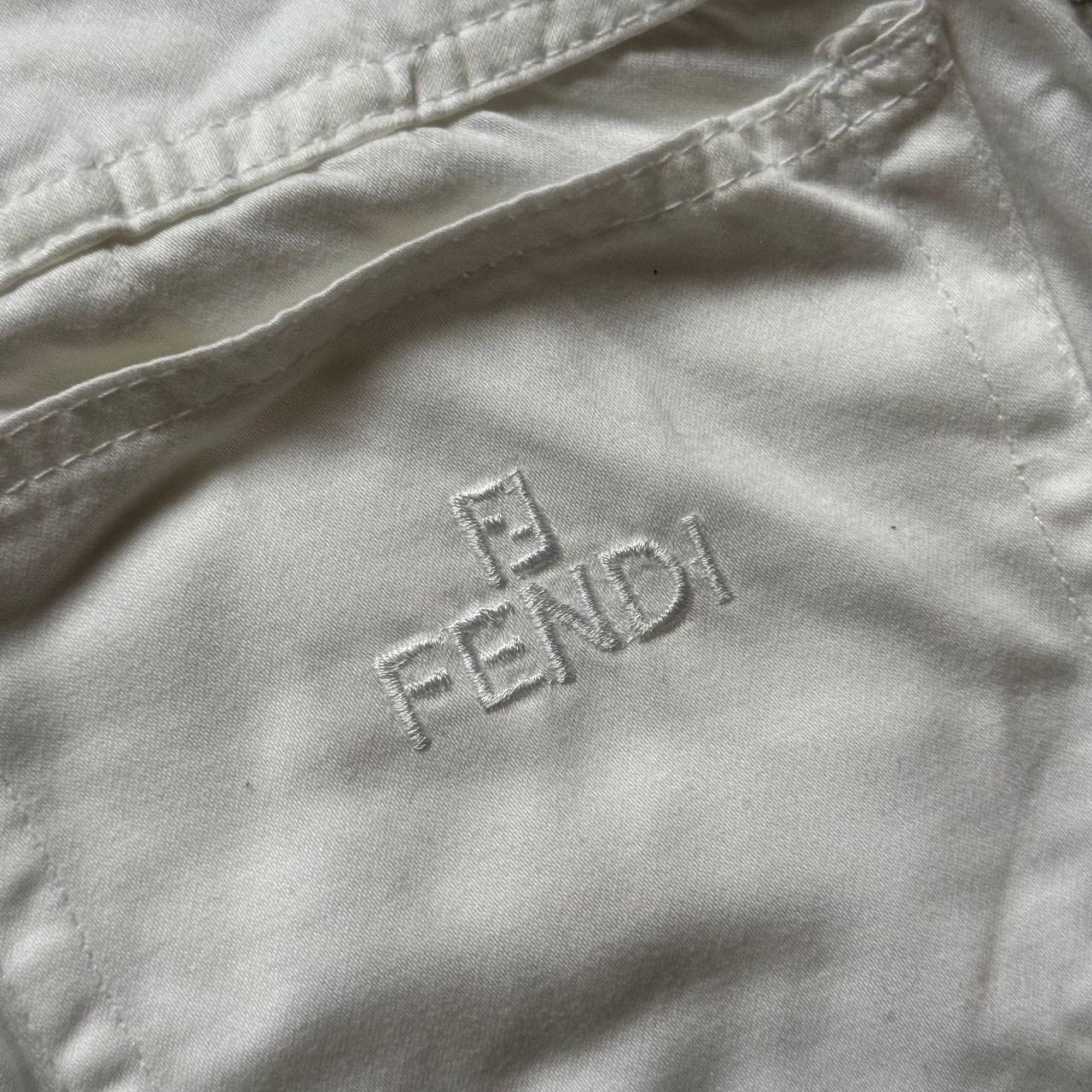 Fendi Rare Fendi Total White Cute Vintage 80s Retro Glam Pants Size 34" / US 12 / IT 48 - 6 Thumbnail