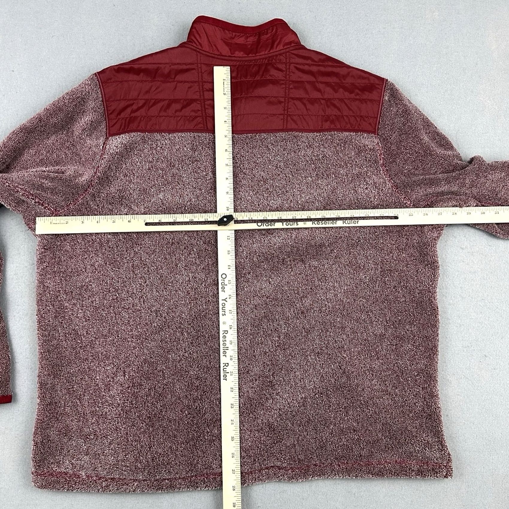 Tommy Bahama Tommy Bahama Jacket Men 2XL Burgundy Fleece Half Zip Pockets Windbreaker Casual Outdoor 2XL Mens Size US XXL / EU 58 / 5 - 5 Thumbnail
