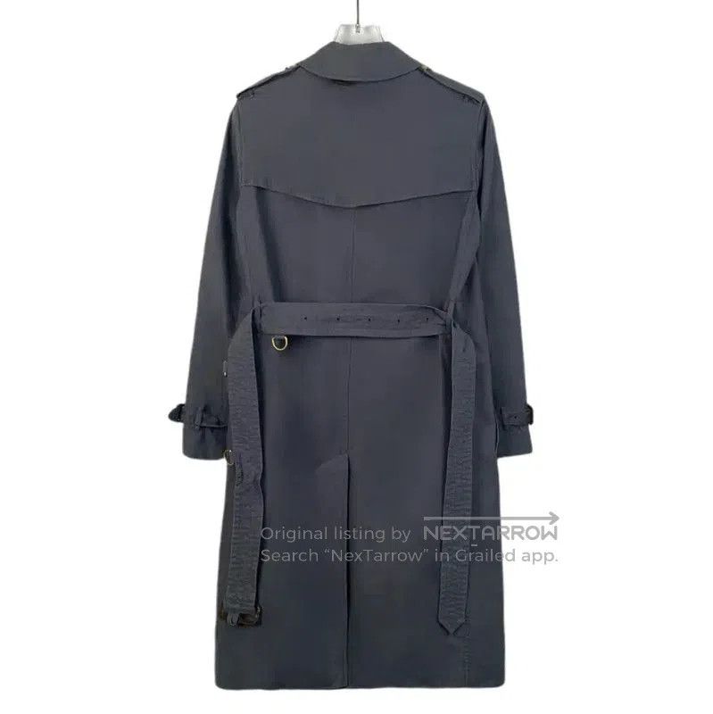 Burberry Burberry Dark Gray Cotton Women’s Trench Coat. Size XXS / US 00 / IT 34 - 2 Thumbnail