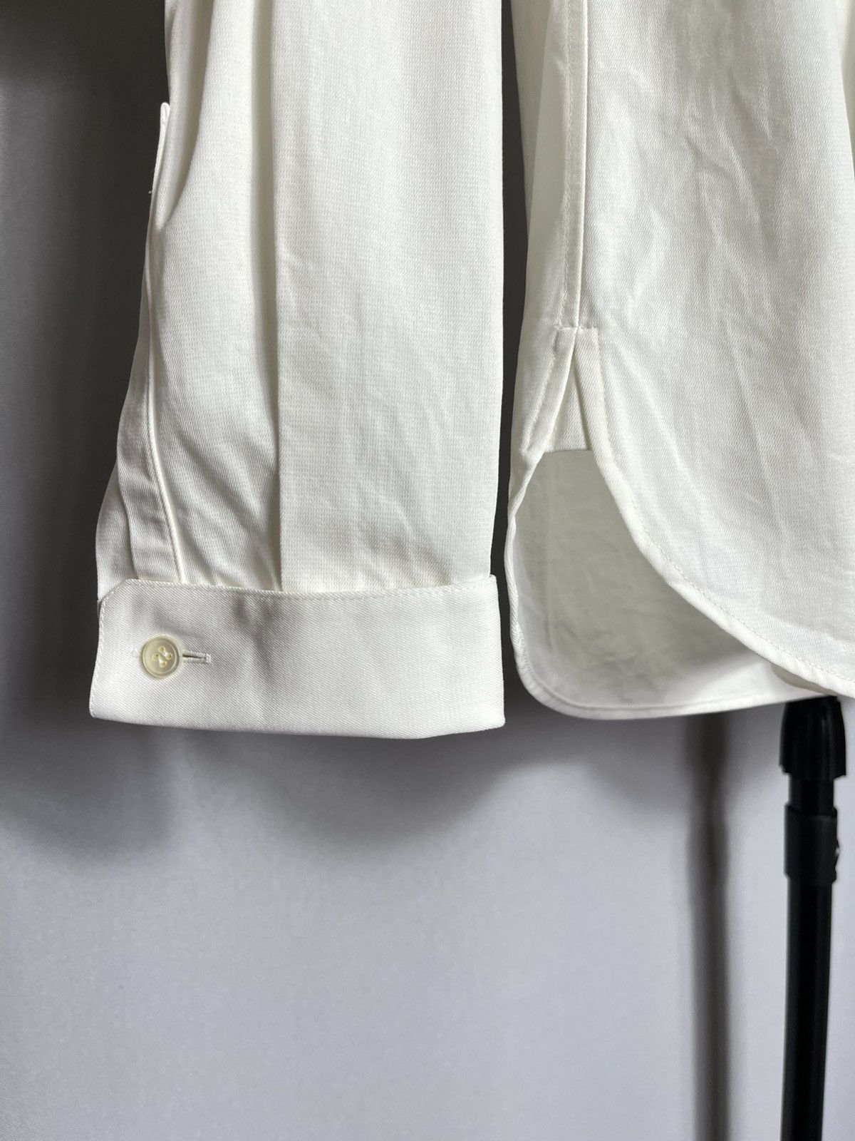 Saint Laurent Paris SAINT LAURENT Paris Beige Mens Cotton Button Up Shirt Size US M / EU 48-50 / 2 - 6 Thumbnail