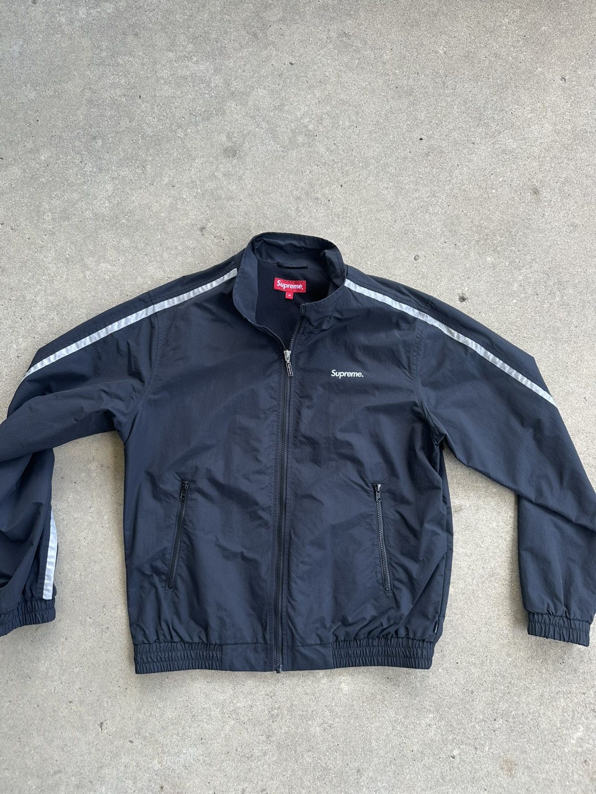 Supreme Supreme ЗМ Reflective Stripe Track Jacket size M Size US M / EU 48-50 / 2 - 1 Thumbnail
