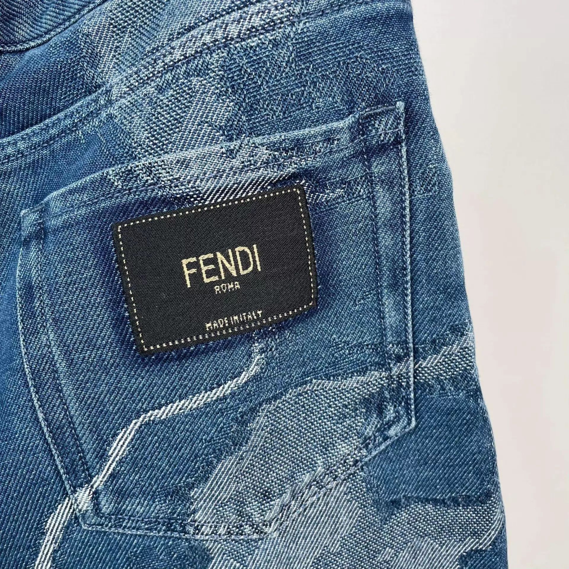 Fendi FENDI Blue Denim Jeans 31 Size 31" - 4 Thumbnail