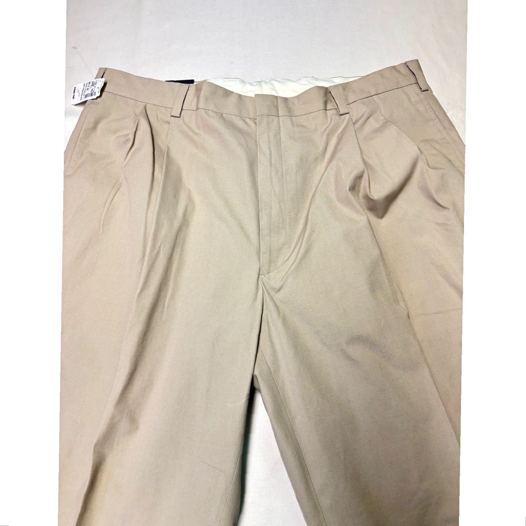 Vintage NWT JOS A BANK Mens Khaki Microsanded Poplin Pants 40x29 High Performance Size US 40 / EU 56 - 2 Thumbnail