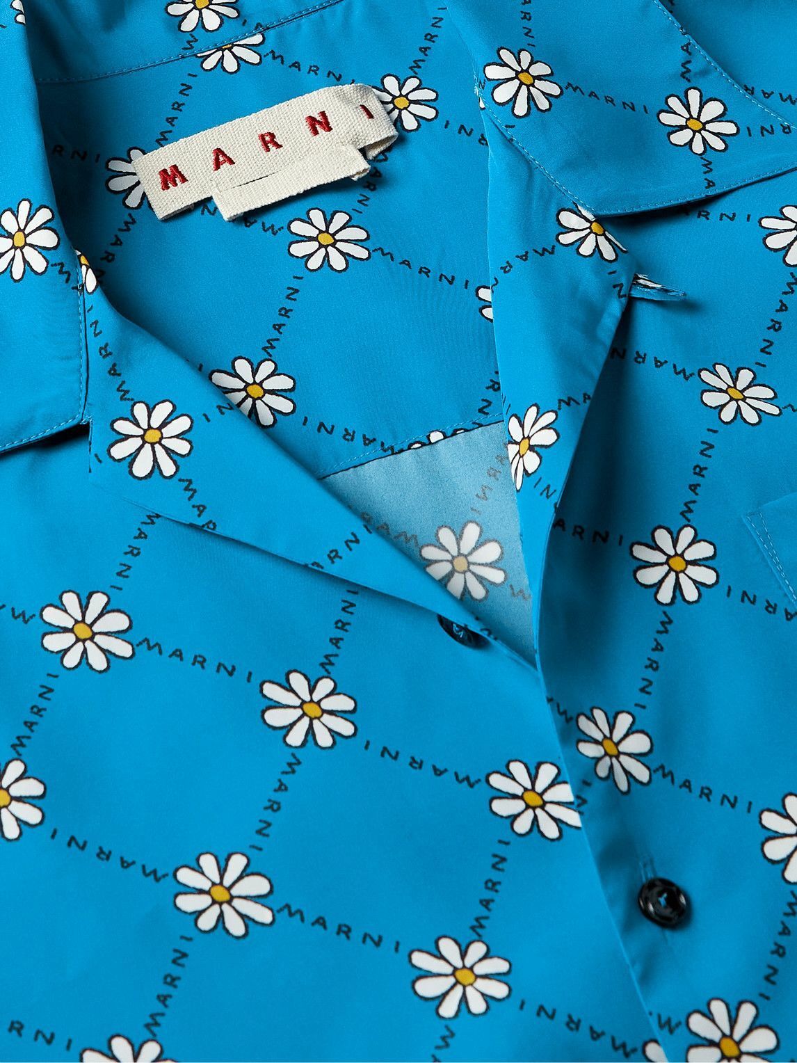 Marni o1y0225 Logo Patterned Shirt in Multicolor Size US M / EU 48-50 / 2 - 2 Thumbnail