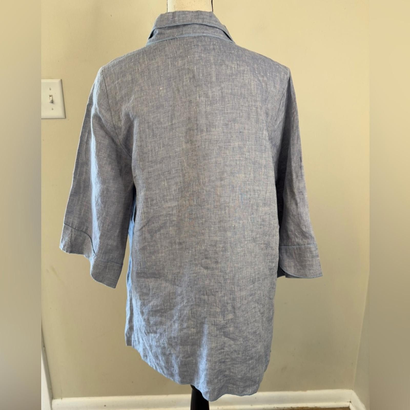 Other Connie’s Moon Light light blue boho linen jacket SZ SM Size S / US 4 / IT 40 - 4 Thumbnail