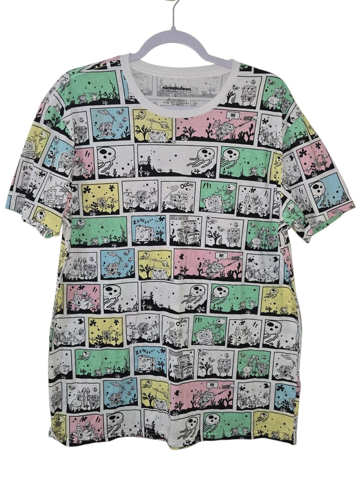 Nickelodeon Nickelodeon SpongeBob SquarePants Comic Print T Shirt Large Size US L / EU 52-54 / 3 - 1 Thumbnail
